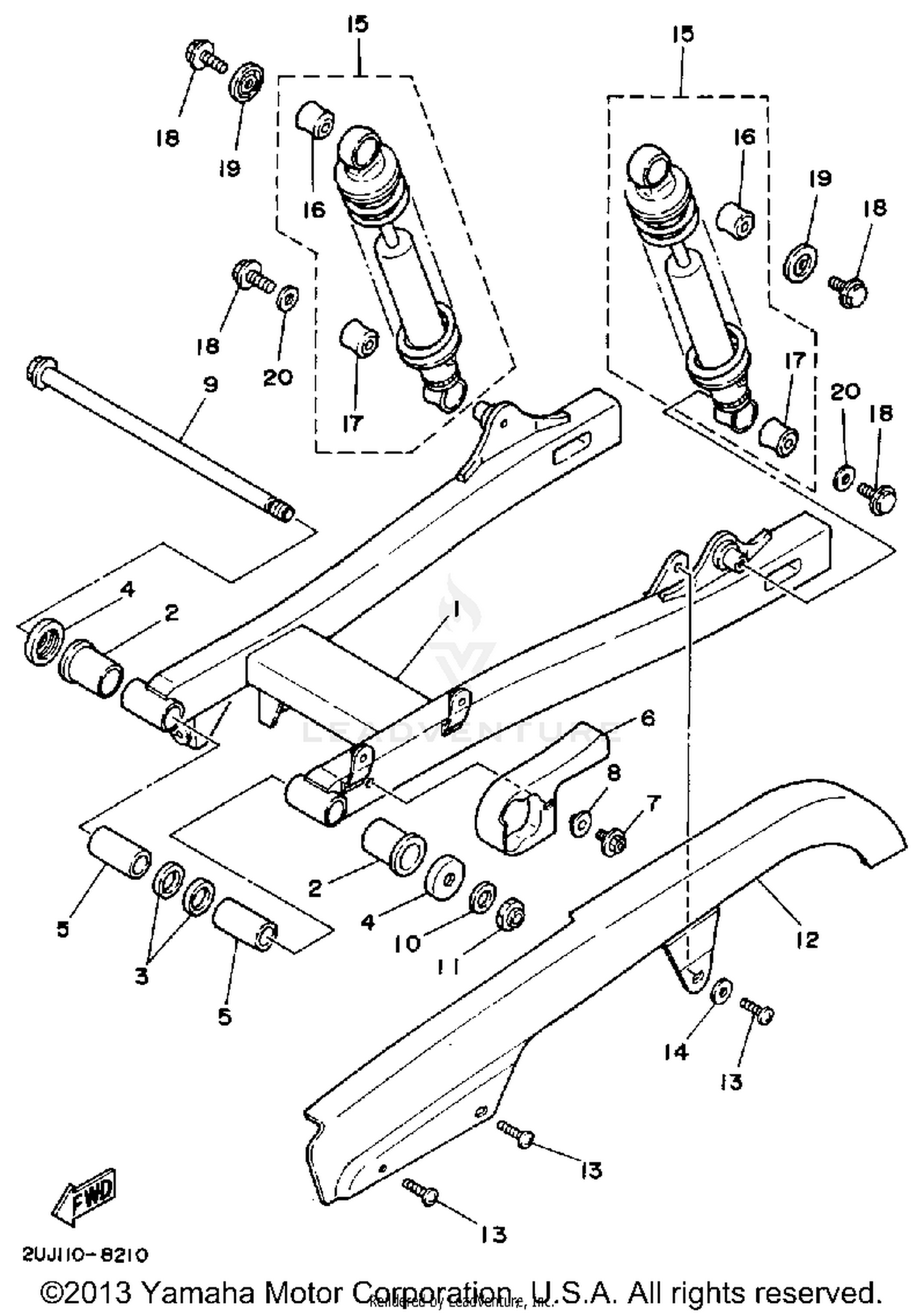 SWING ARM REAR SHOCKS