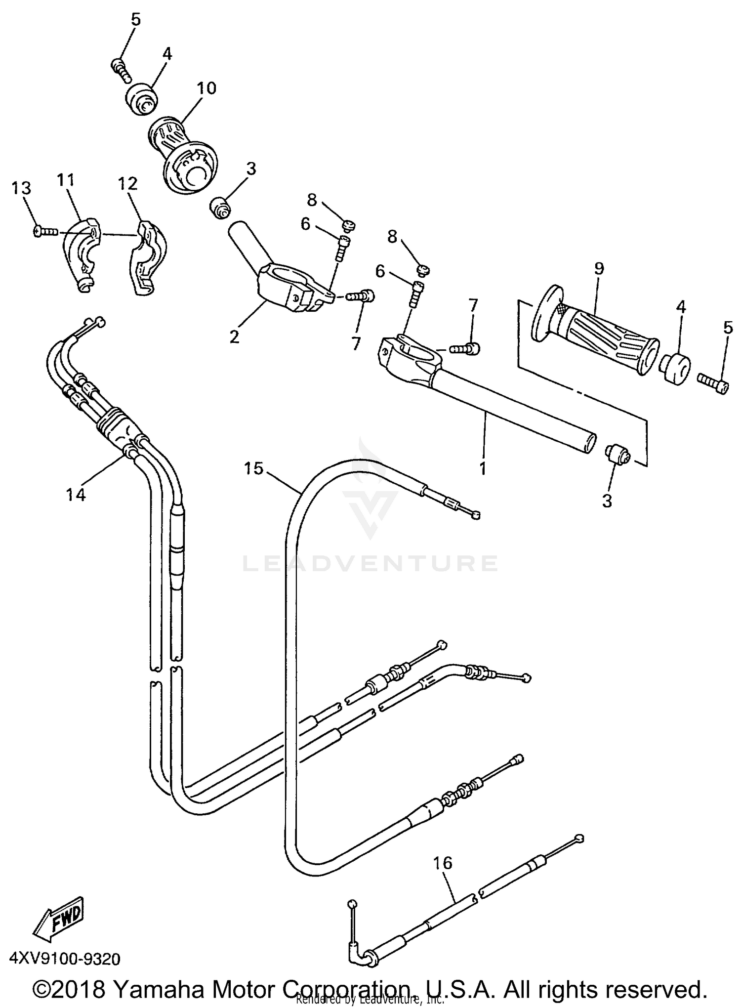 STEERING HANDLE CABLE