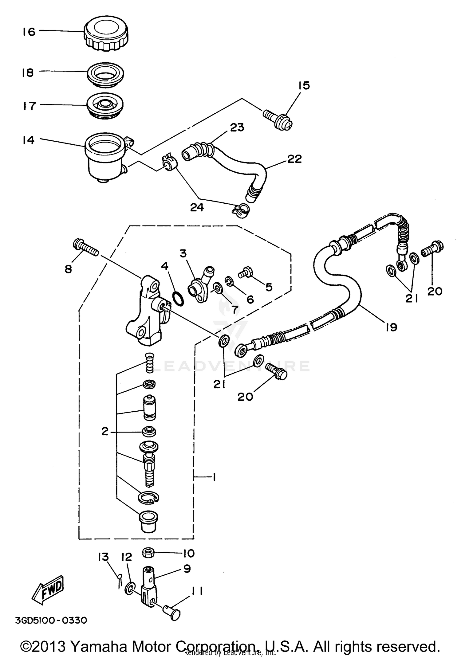 REAR MASTER CYLINDER