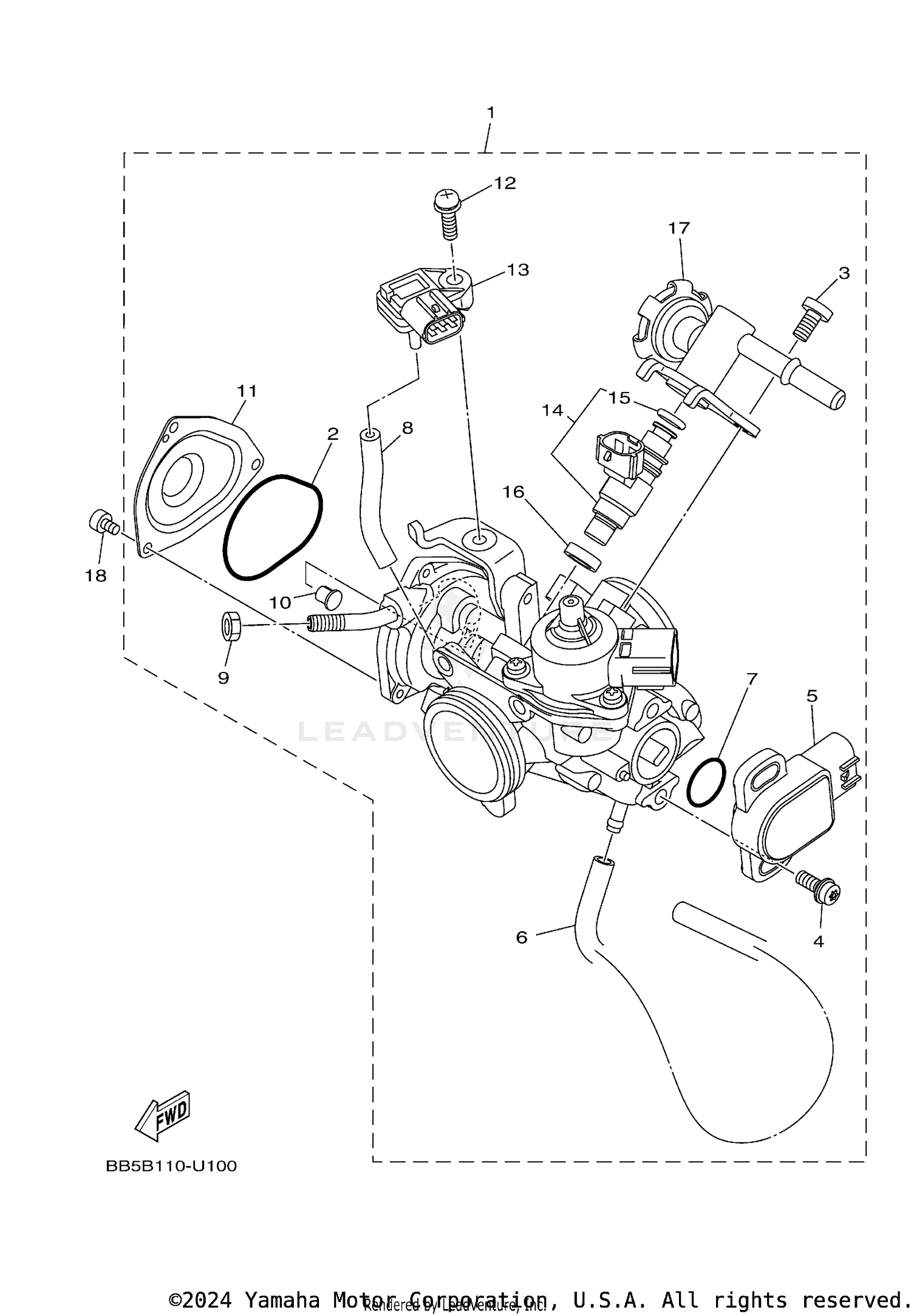 THROTTLE BODY ASSY 1
