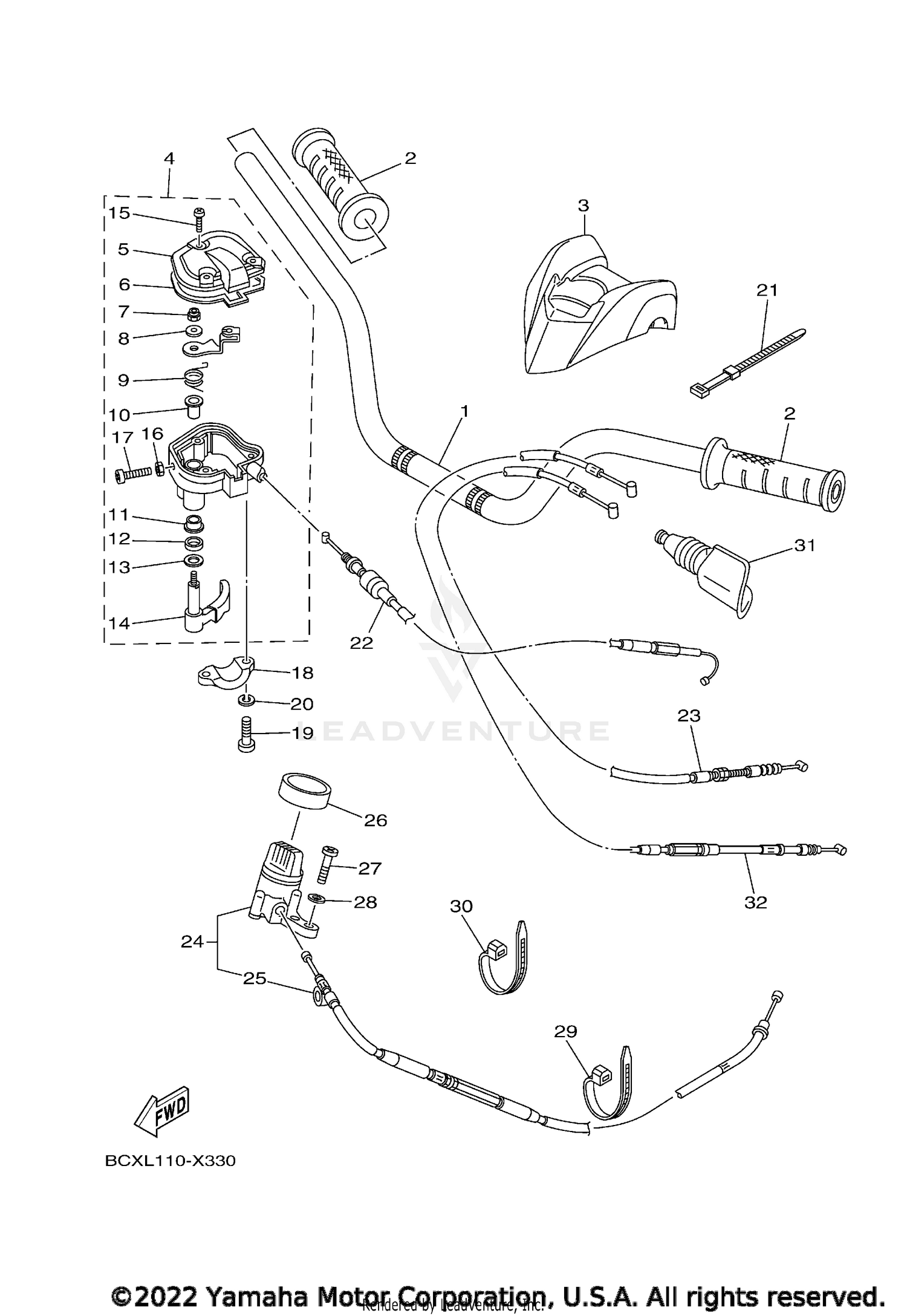 STEERING HANDLE & CABLE