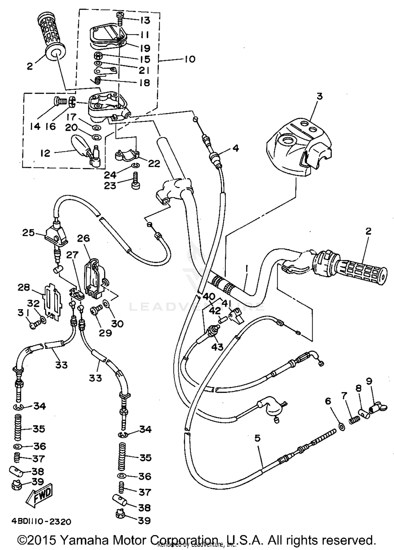 STEERING HANDLE - CABLE