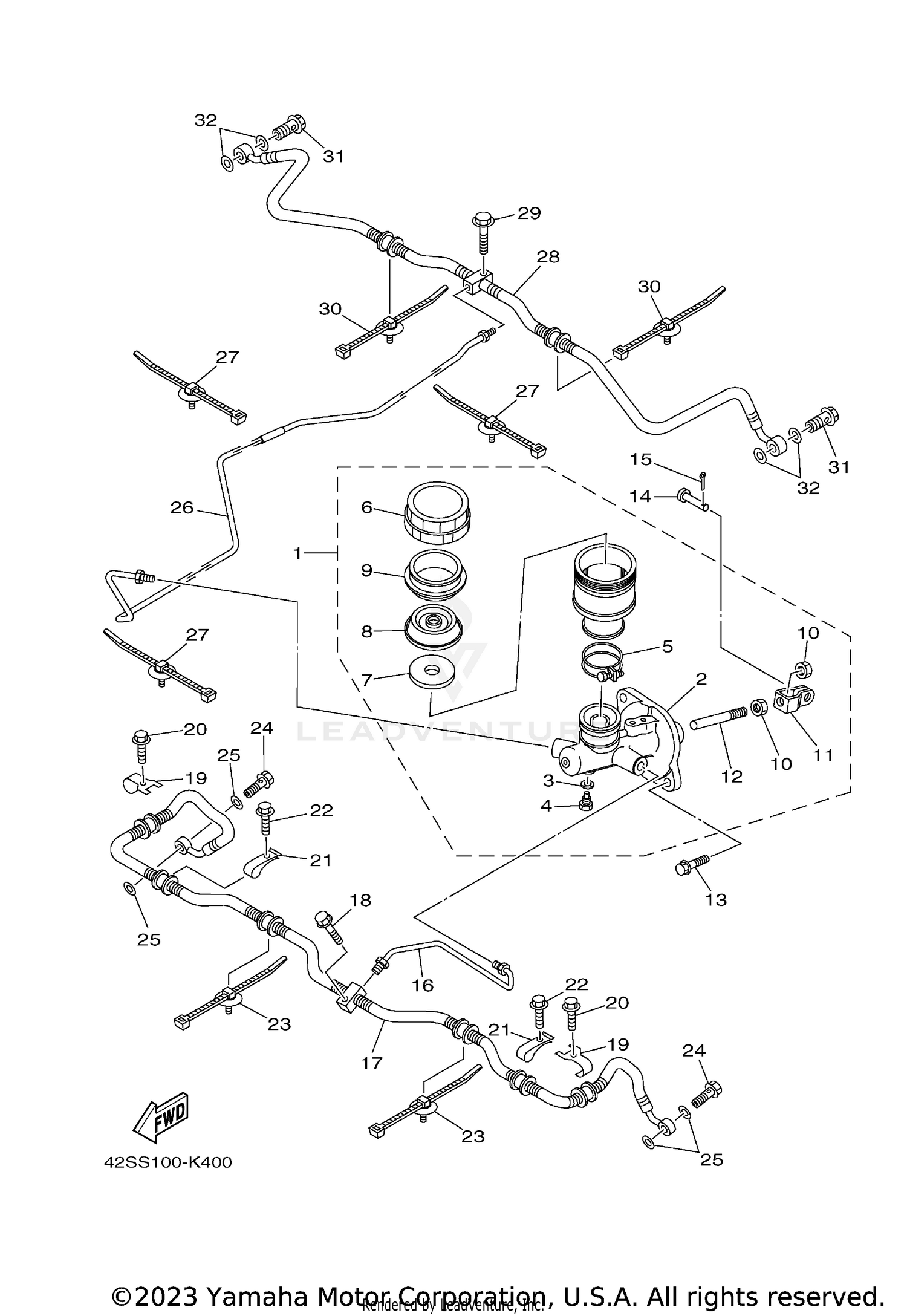 REAR MASTER CYLINDER