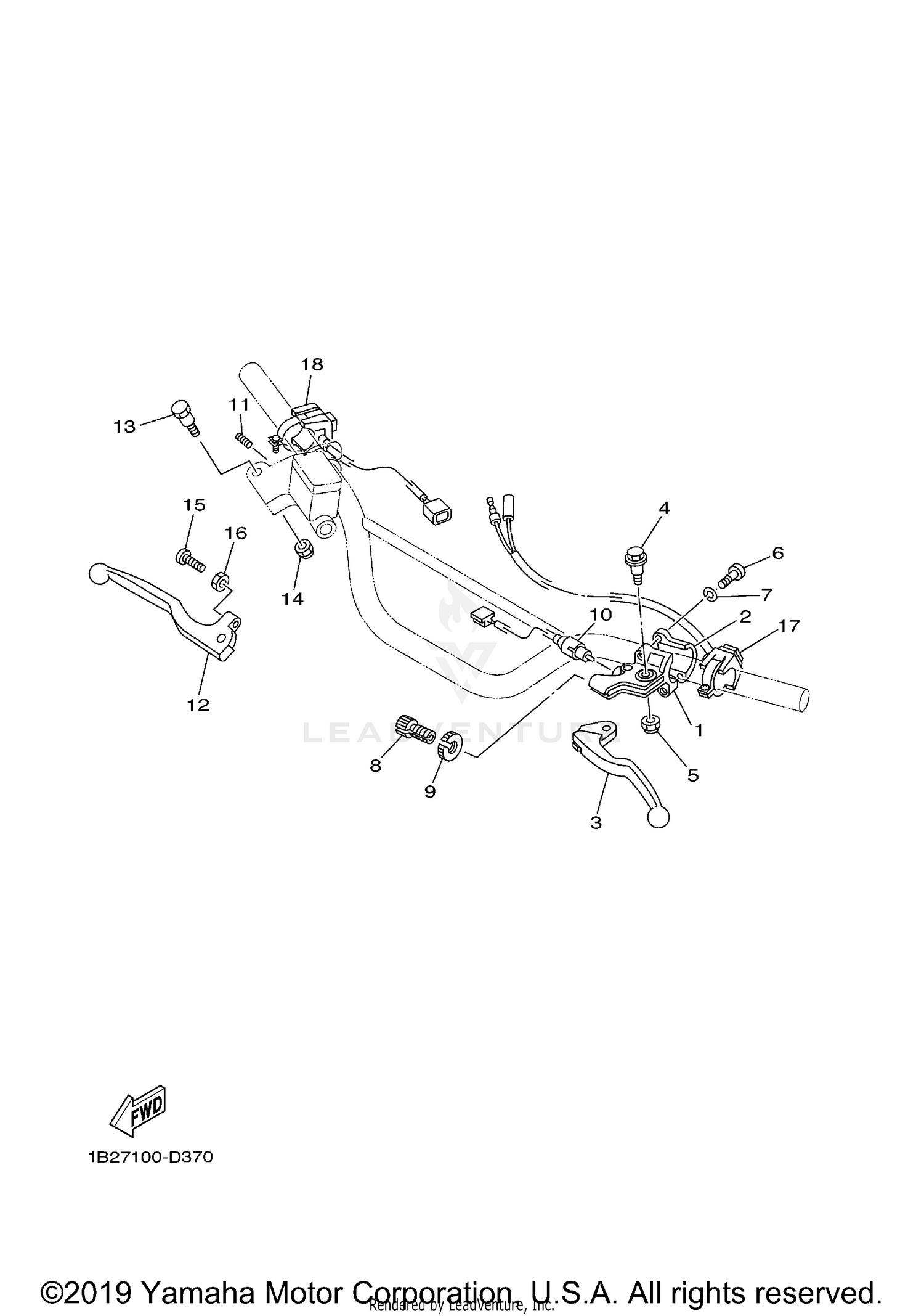 HANDLE SWITCH LEVER LEX 19C3