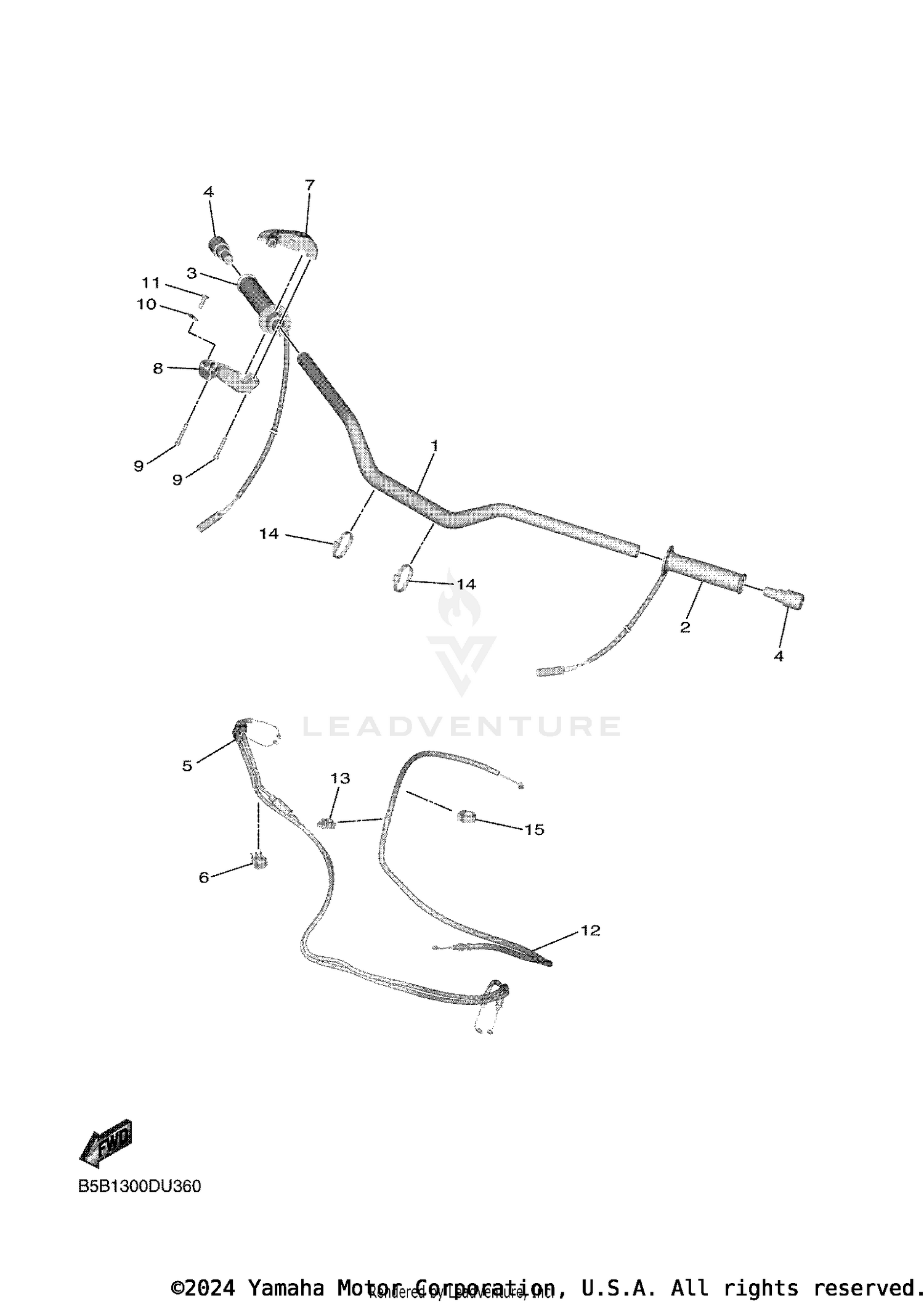 STEERING HANDLE CABLE