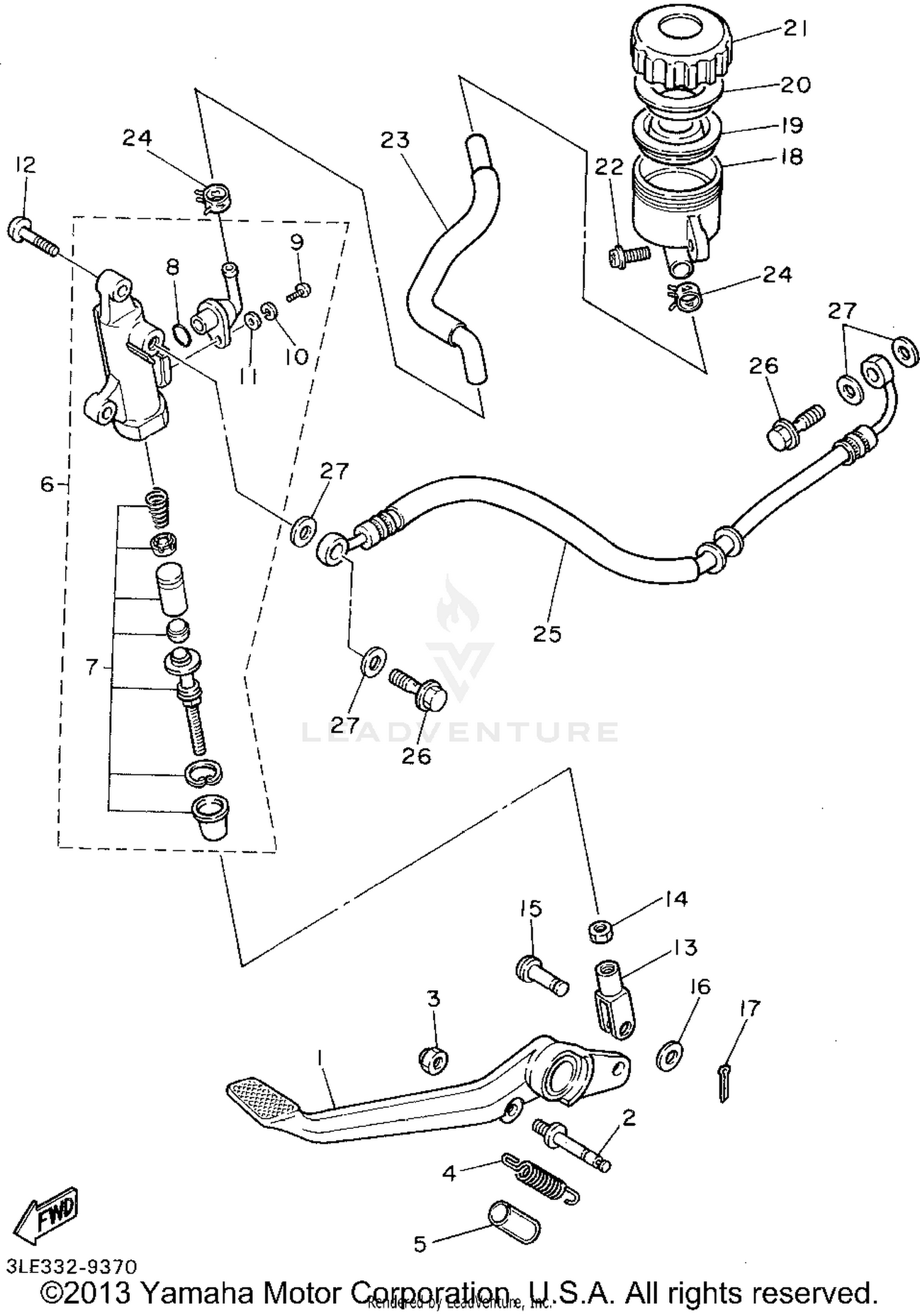 REAR MASTER CYLINDER