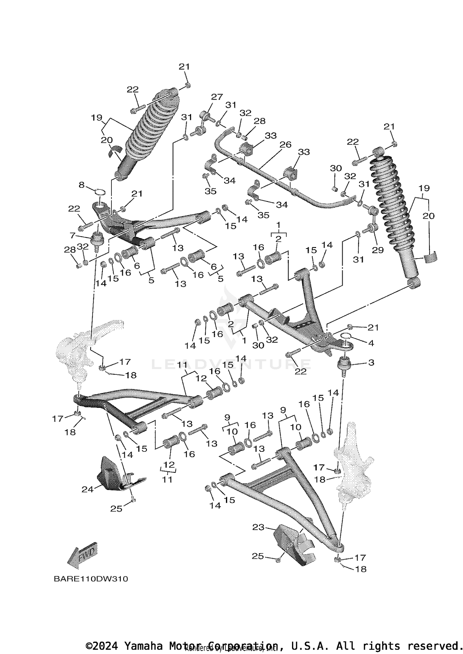 FRONT SUSPENSION WHEEL
