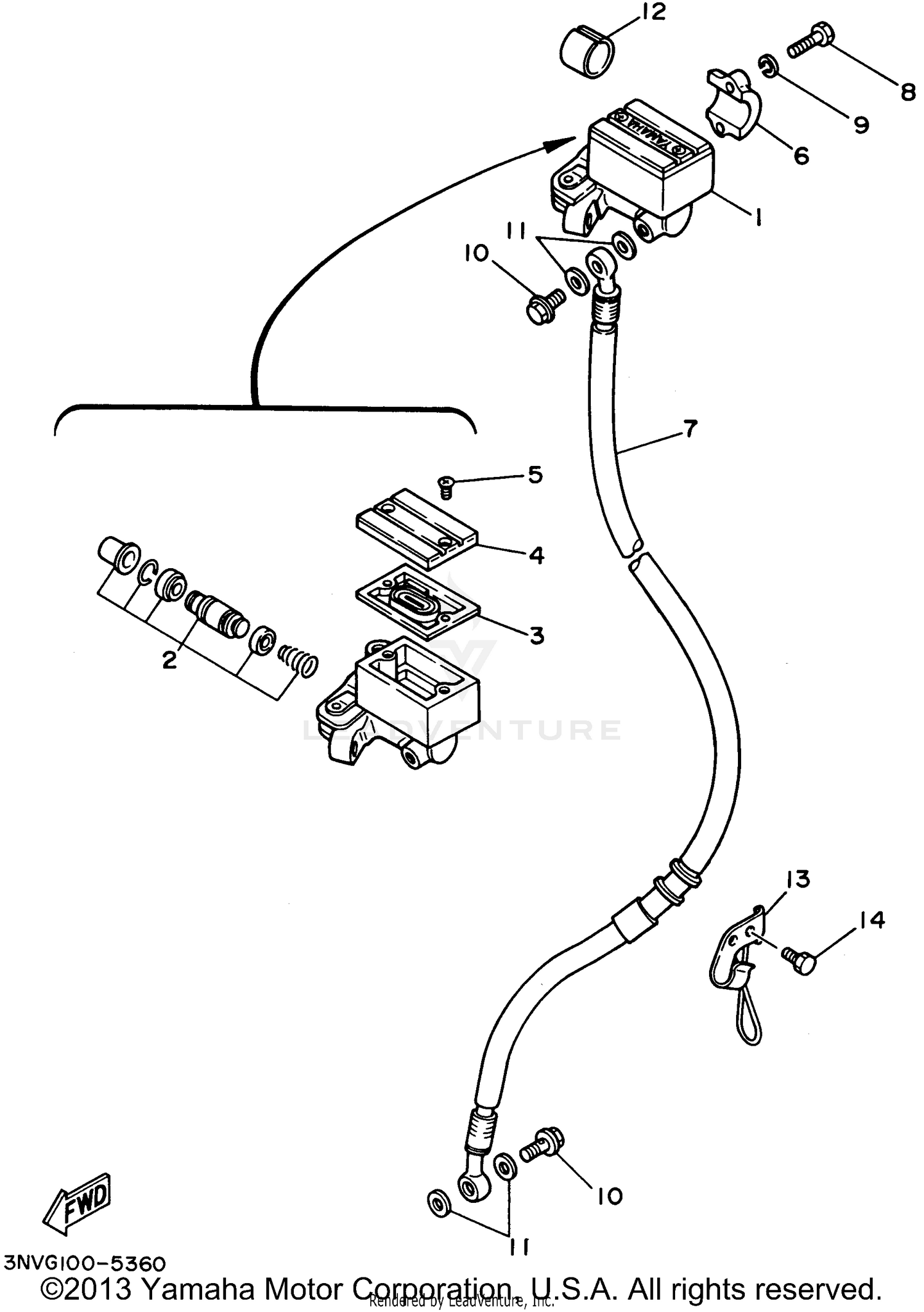 FRONT MASTER CYLINDER