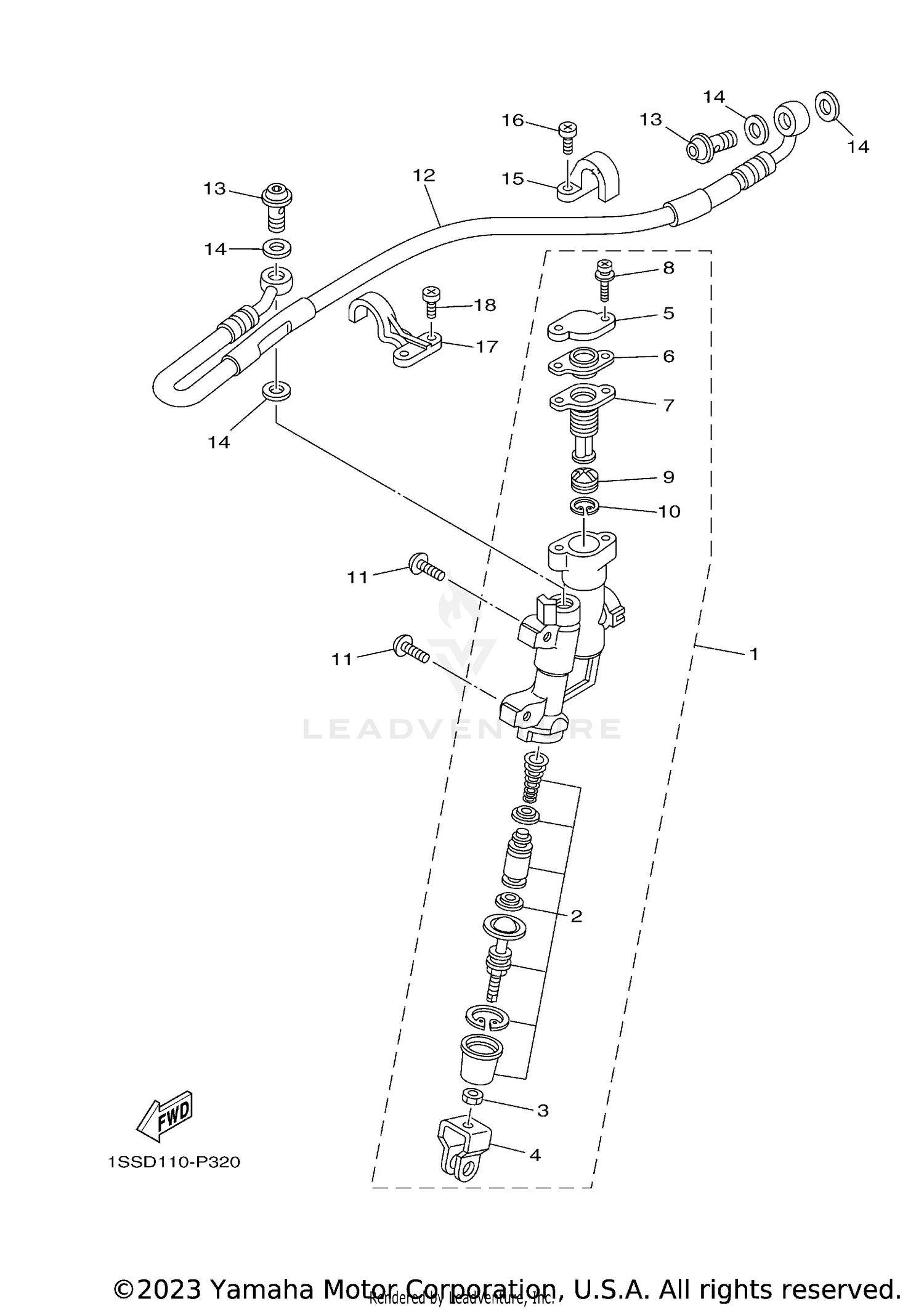 REAR MASTER CYLINDER