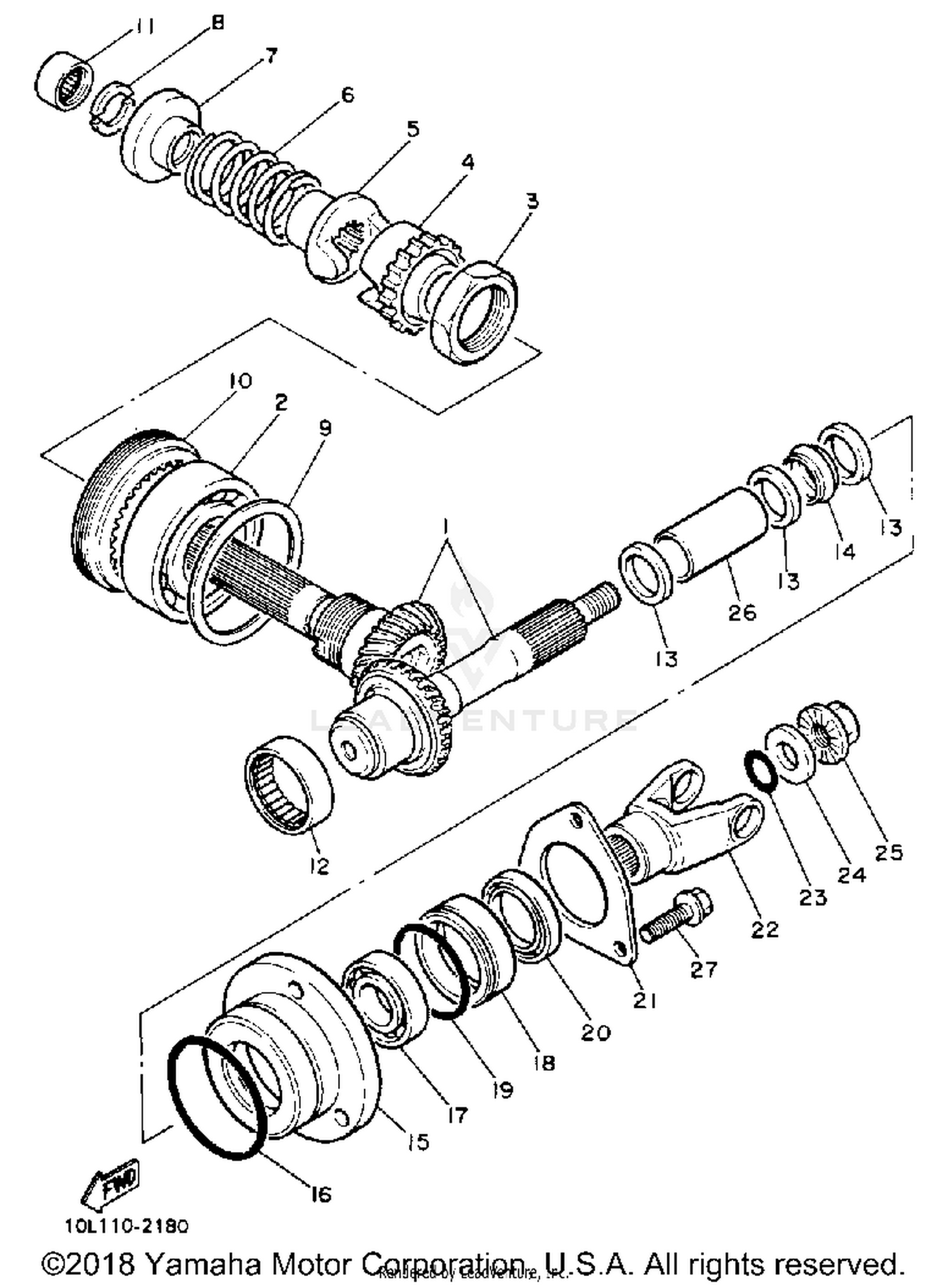 MIDDLE DRIVE GEAR