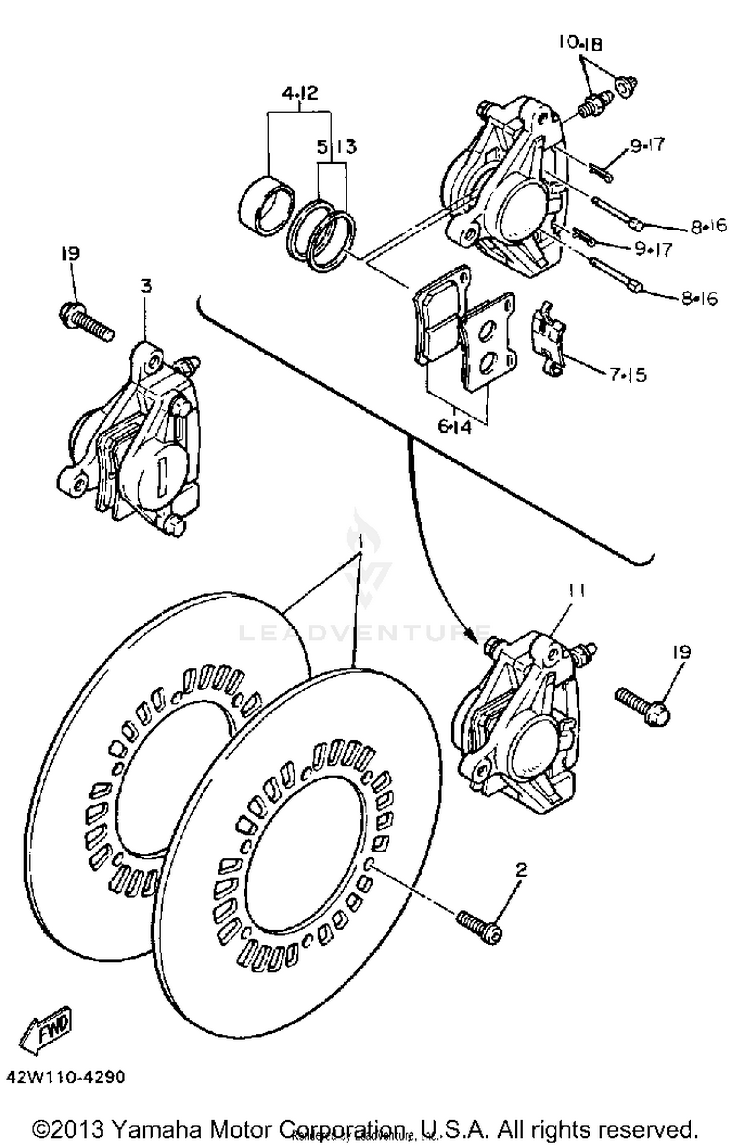 FRONT BRAKE-CALIPER