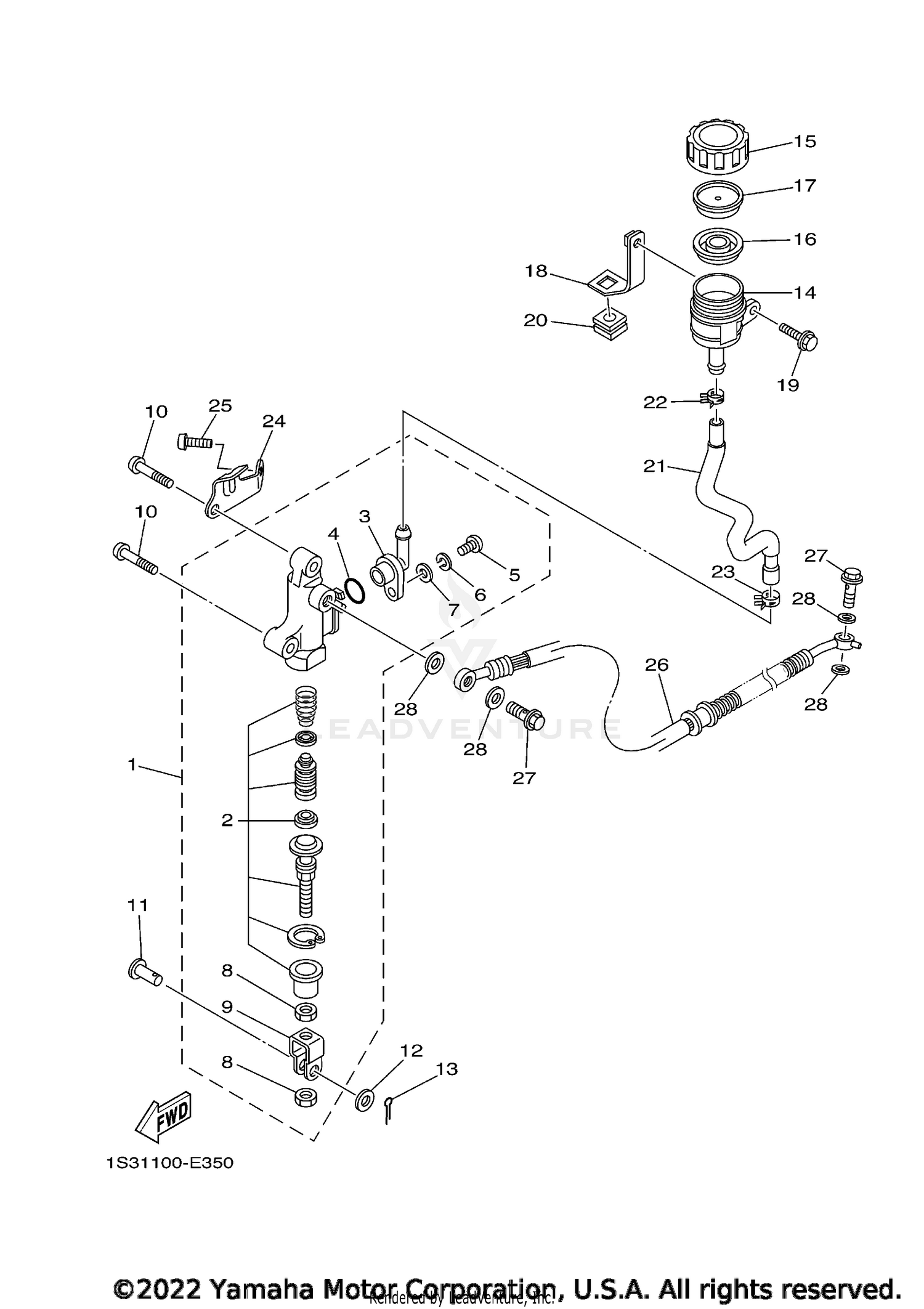 REAR MASTER CYLINDER