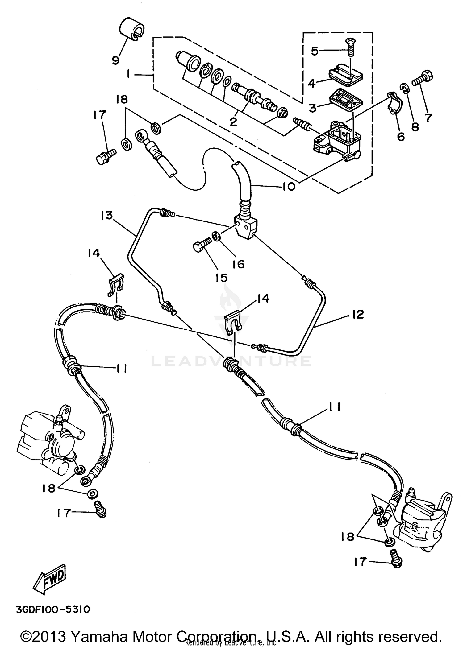 FRONT MASTER CYLINDER