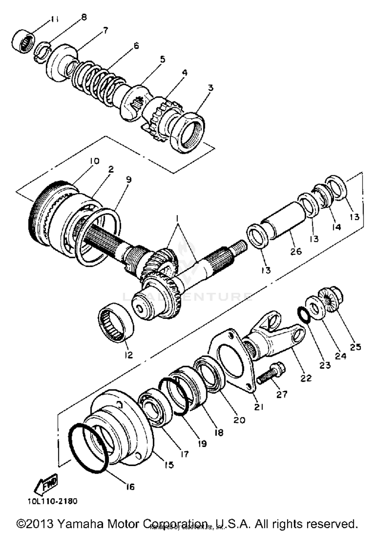 MIDDLE DRIVE GEAR