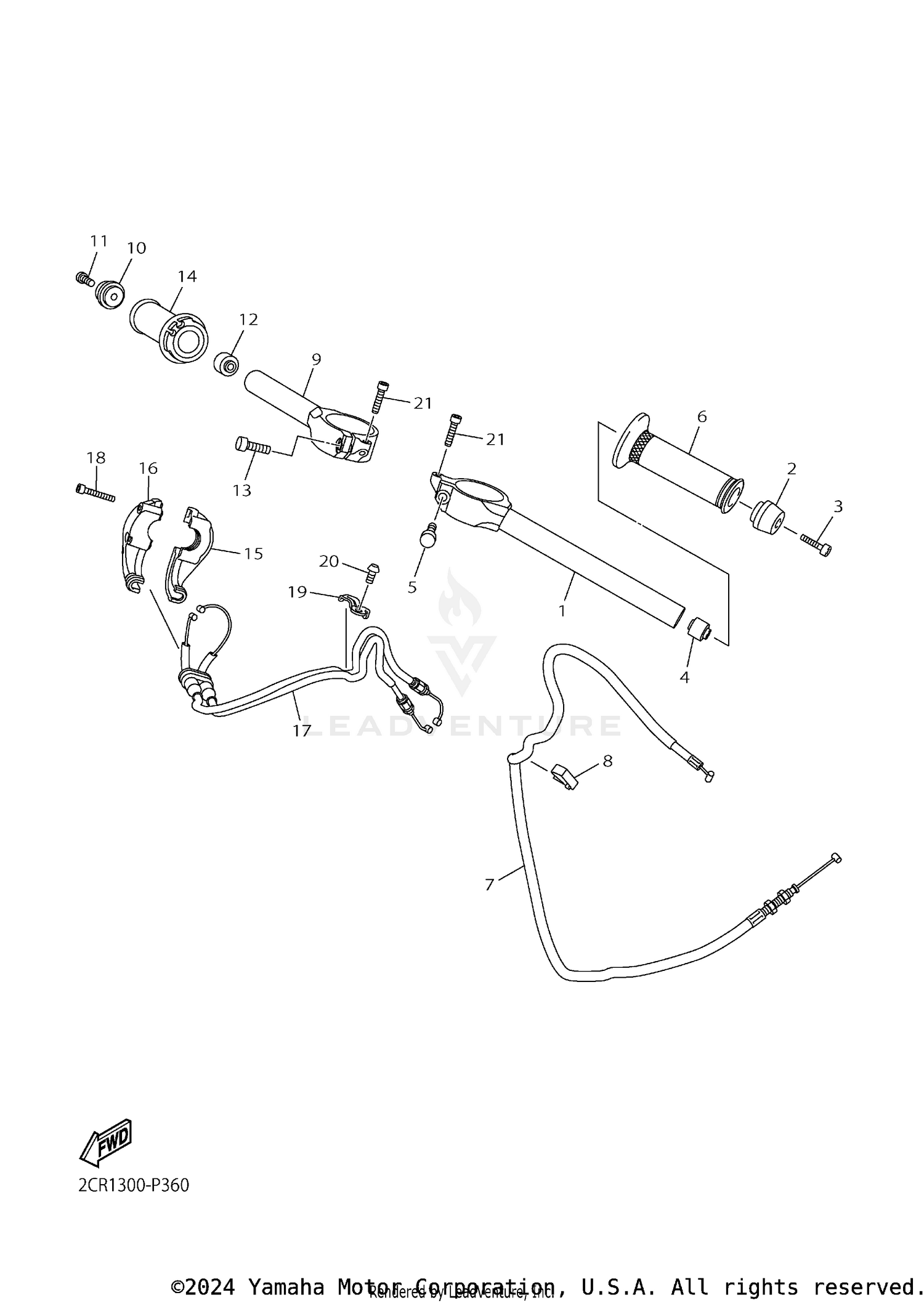 STEERING HANDLE CABLE