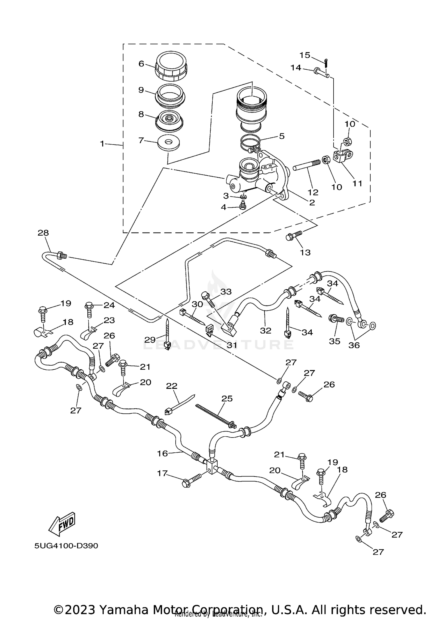 REAR MASTER CYLINDER