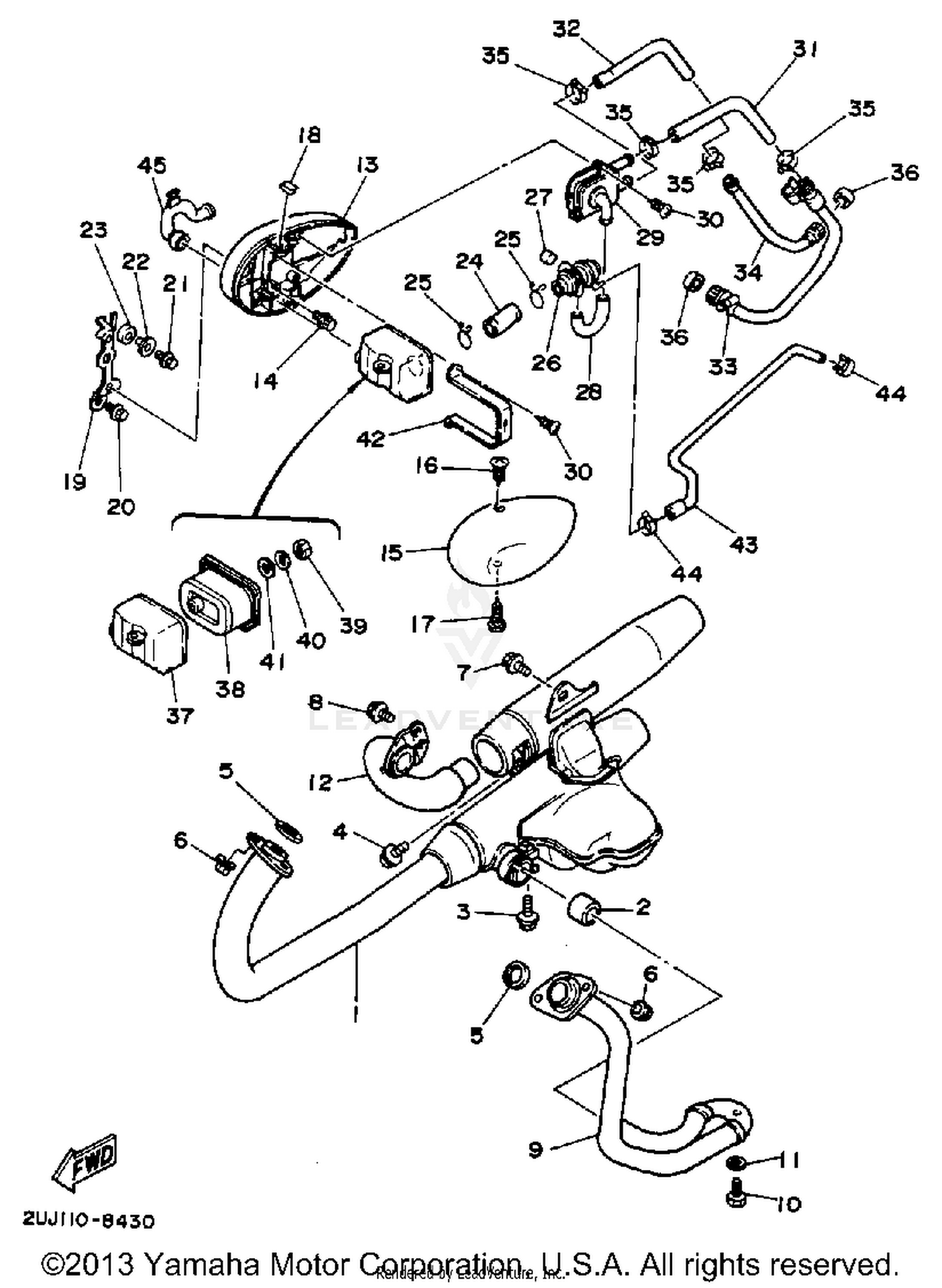 EXHAUST CALIFORNIA MODEL ONLY