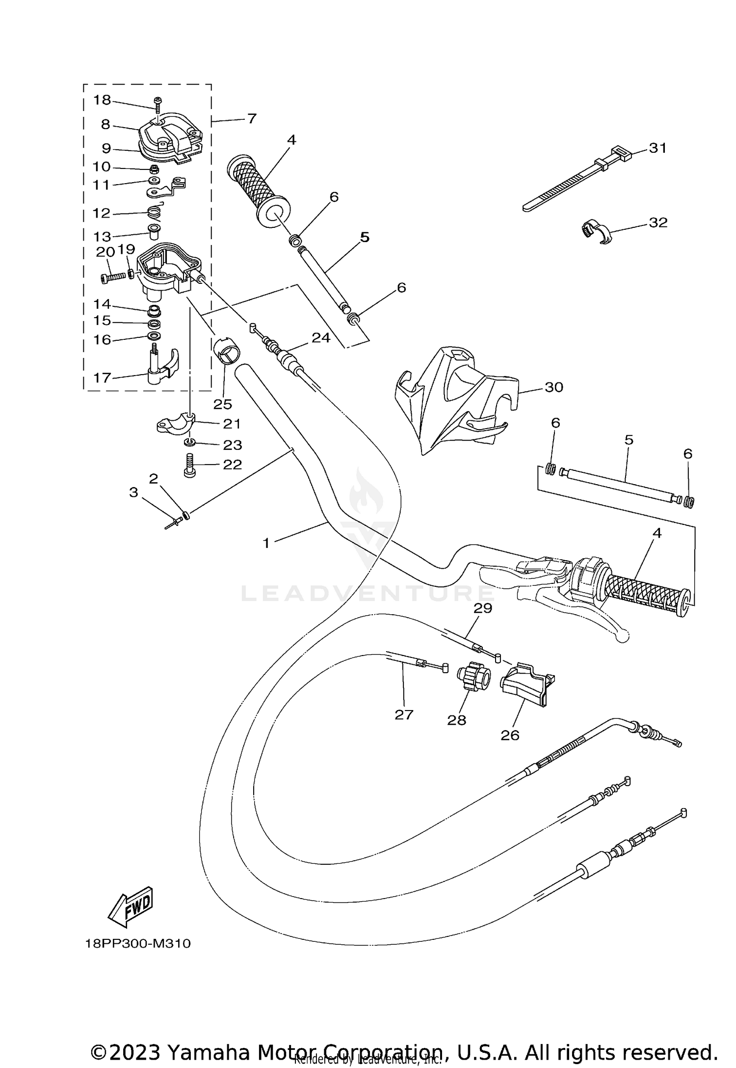 STEERING HANDLE & CABLE
