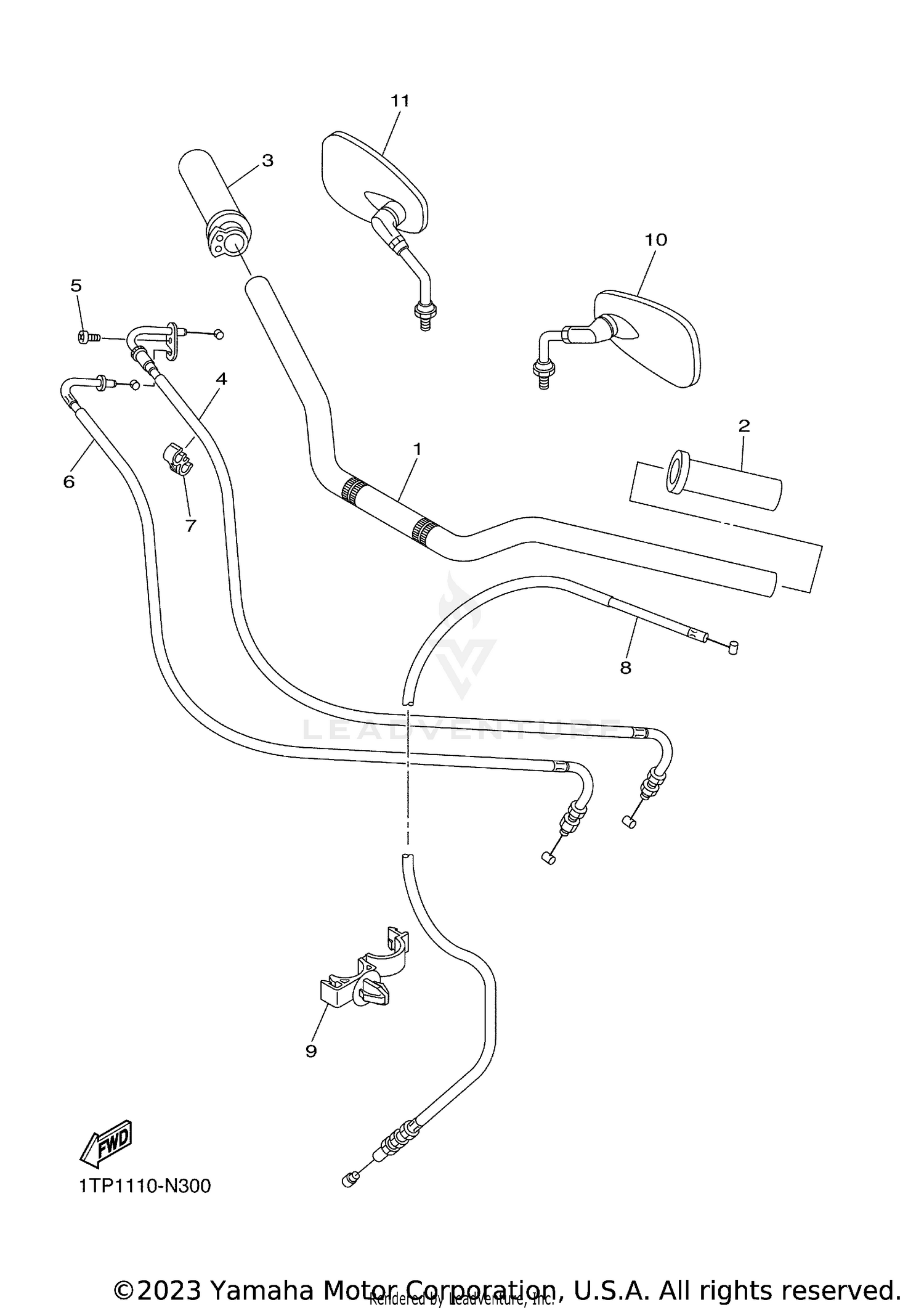 STEERING HANDLE CABLE