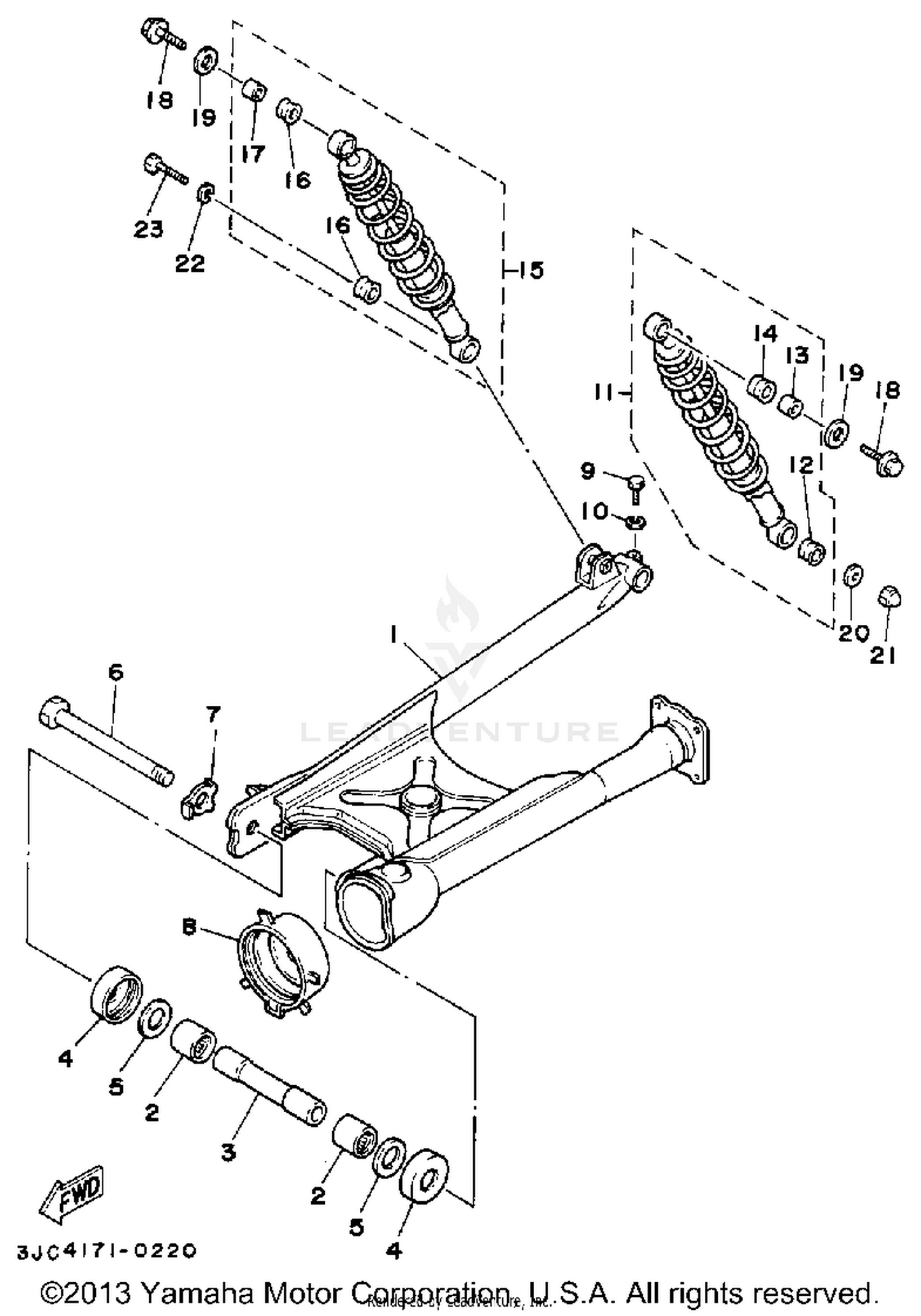 SWING ARM REAR SHOCKS