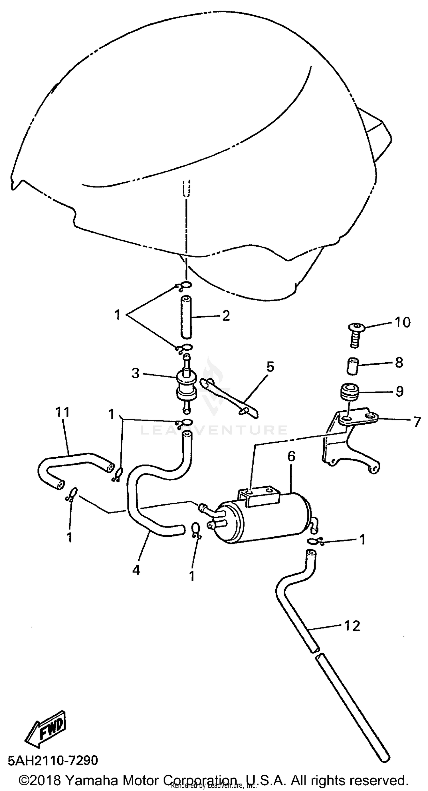 FUEL TANK 2 RLC ONLY