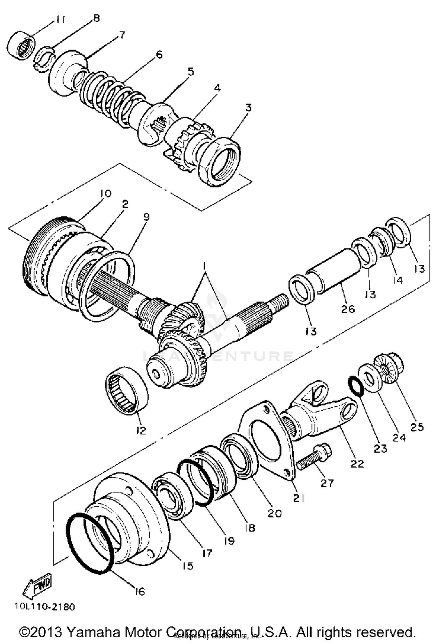 MIDDLE DRIVE GEAR