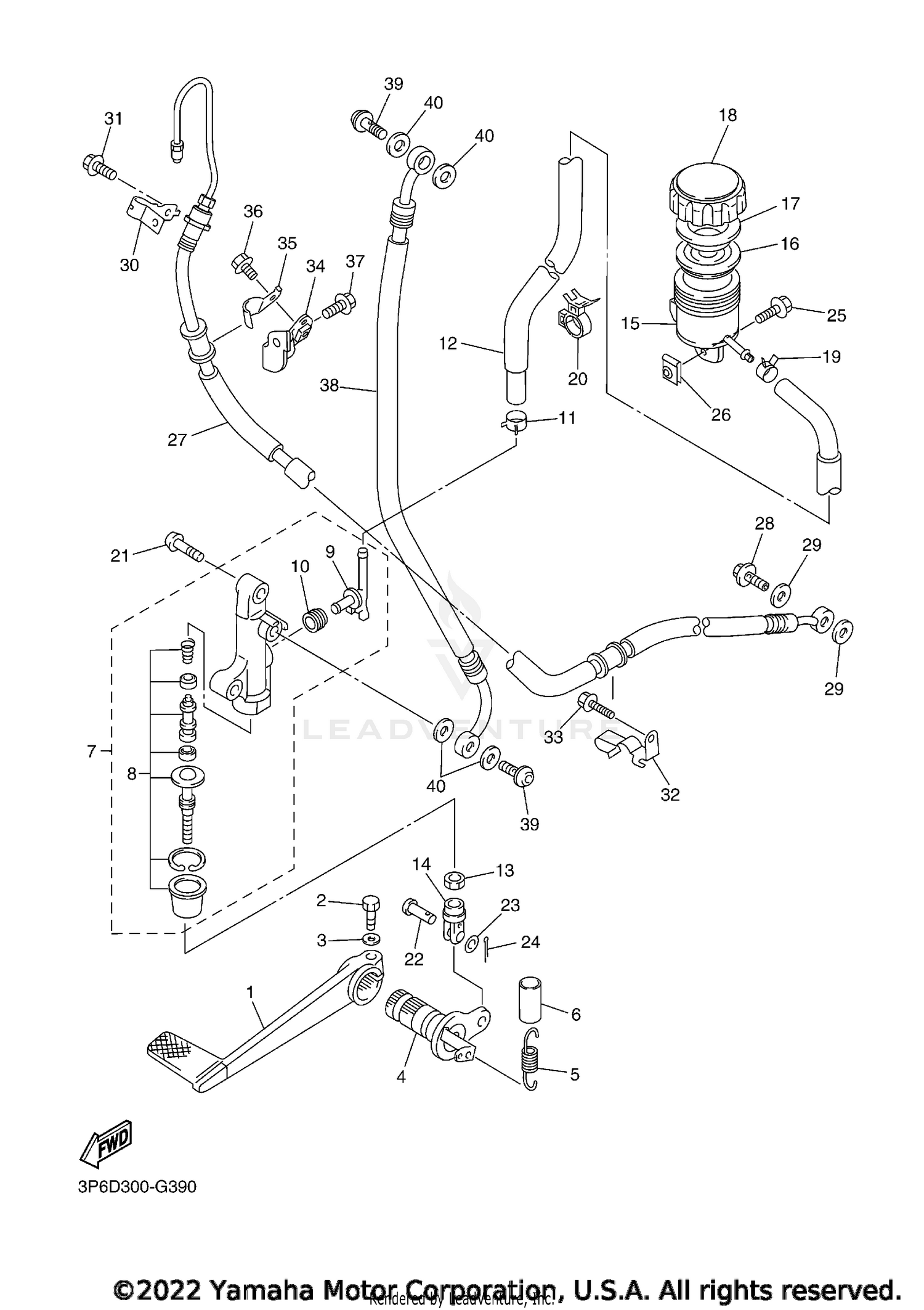 REAR MASTER CYLINDER