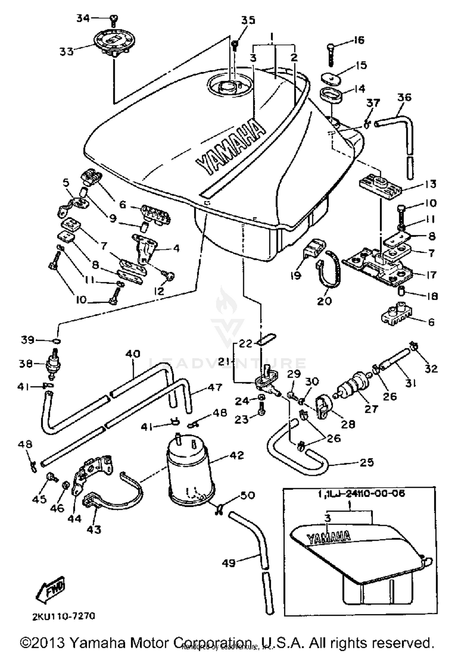 FUEL TANK FZ700TC