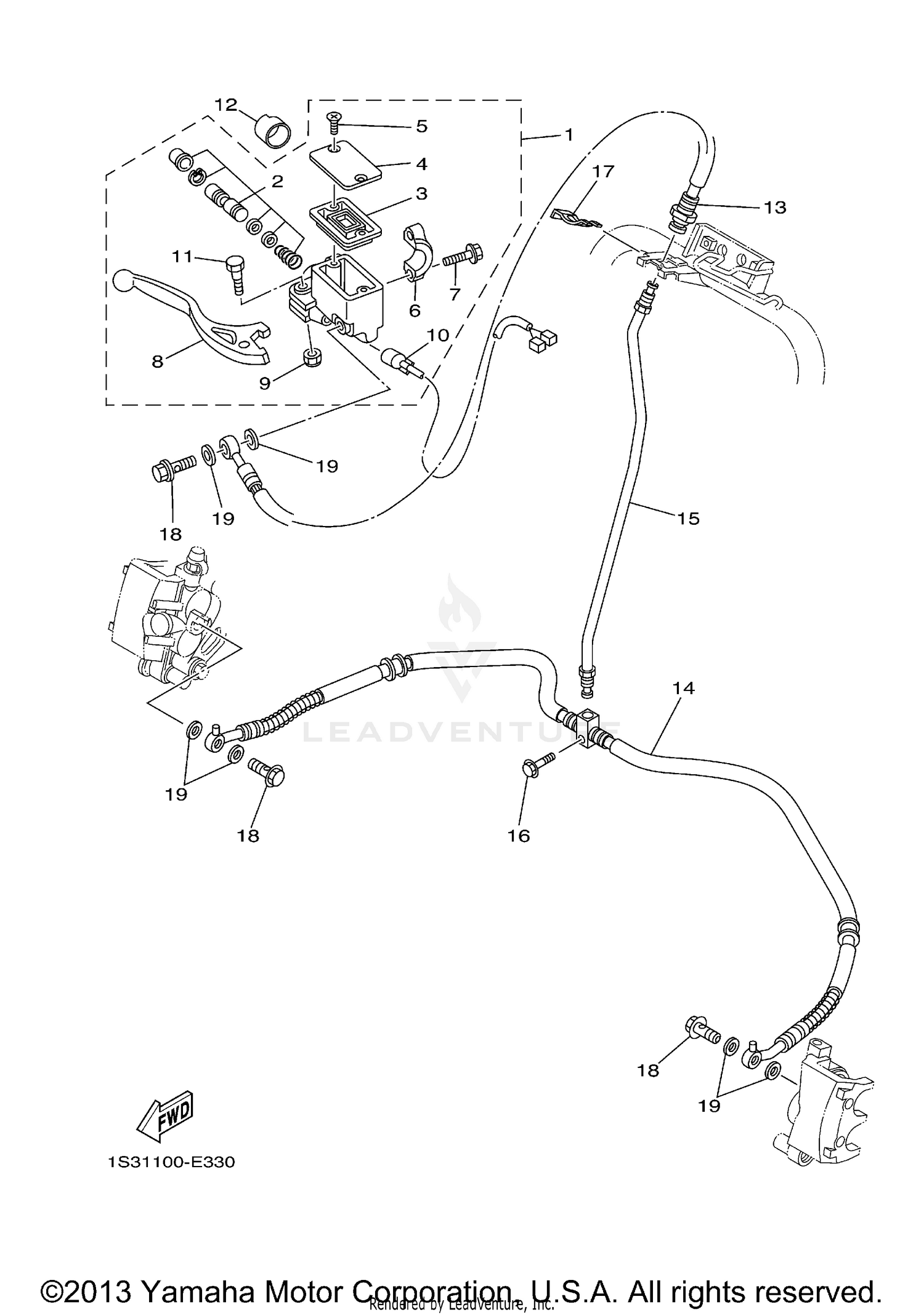 FRONT MASTER CYLINDER