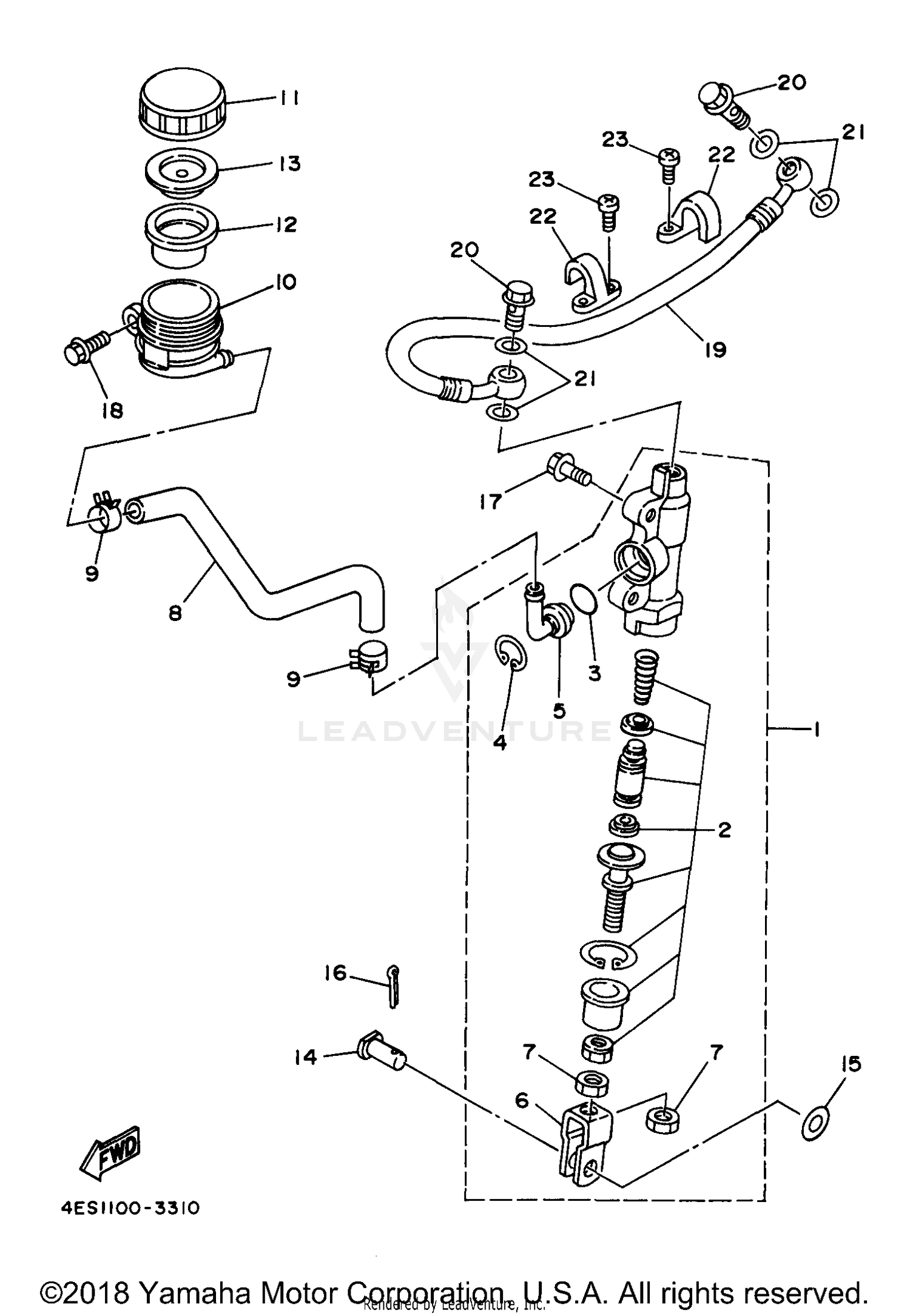 REAR MASTER CYLINDER