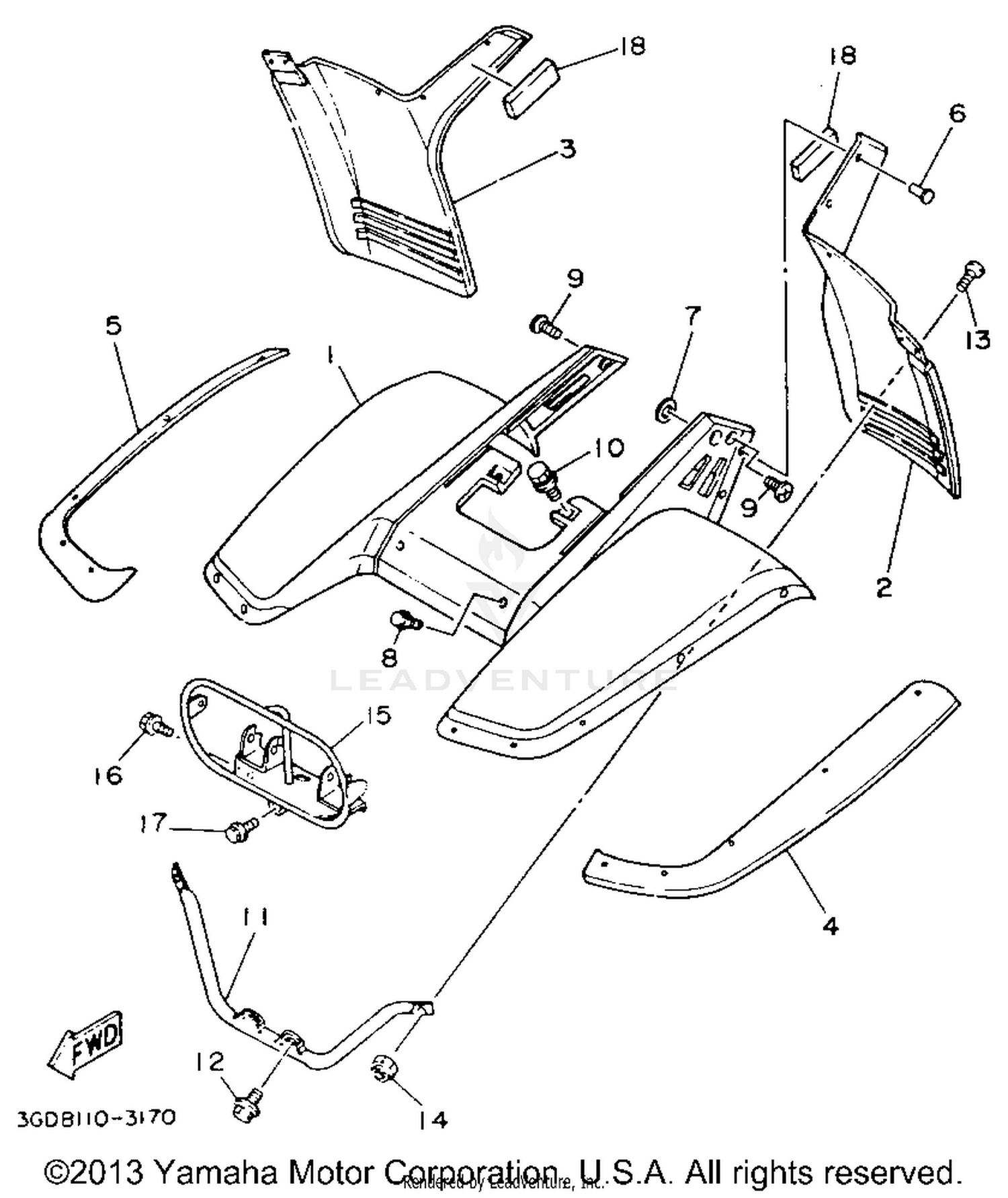 FRONT FENDER - CARRIER