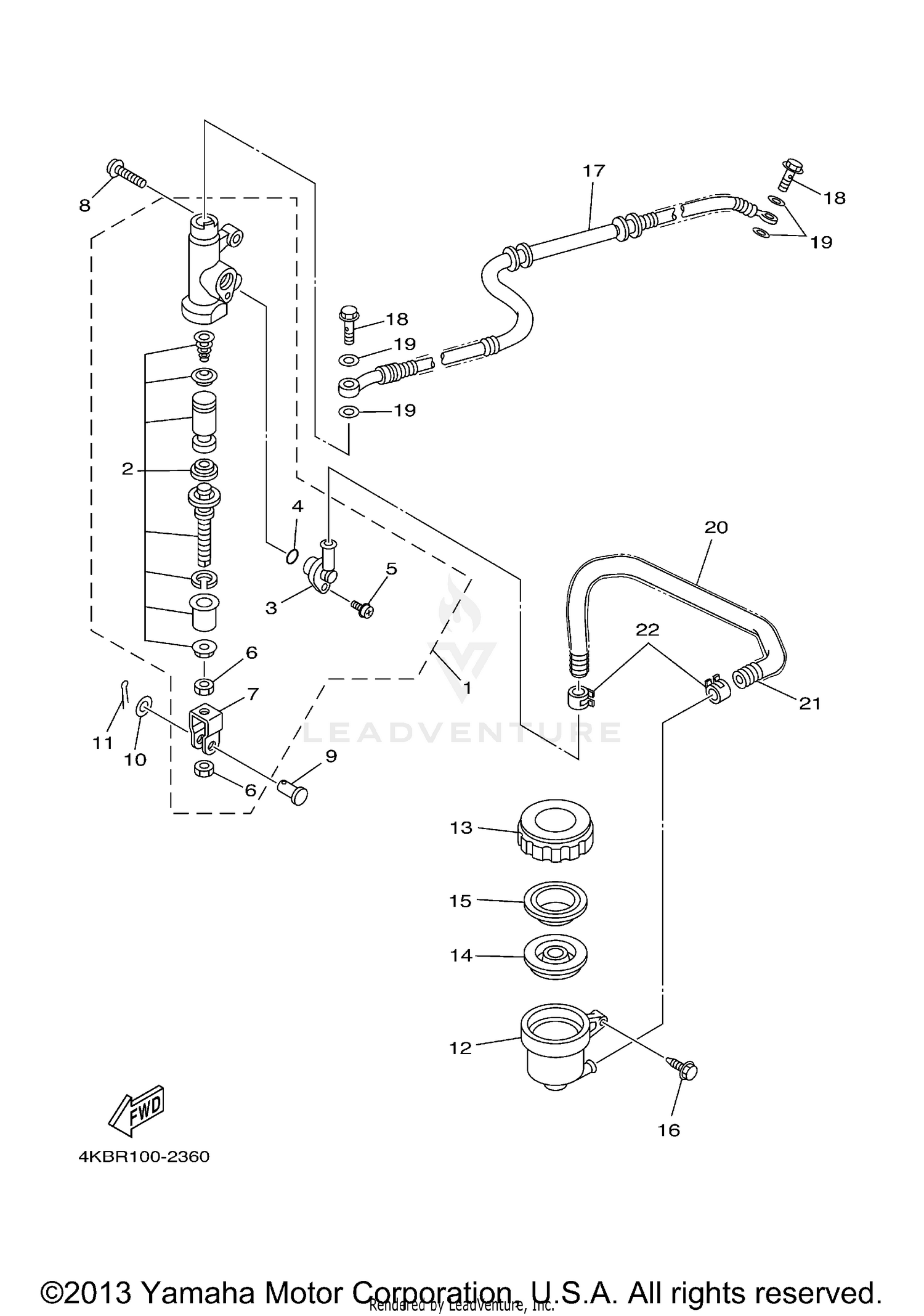 REAR MASTER CYLINDER