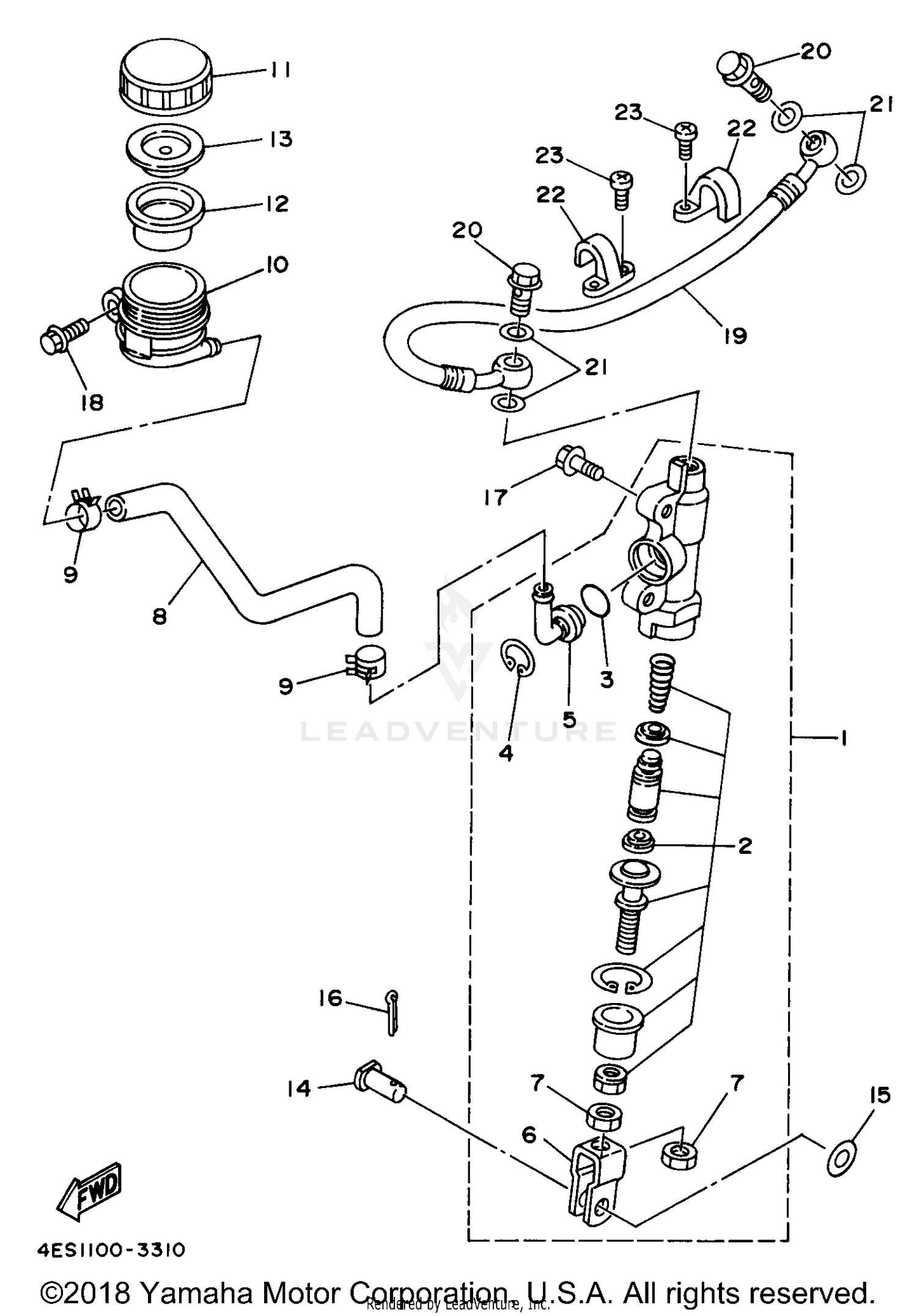 REAR MASTER CYLINDER