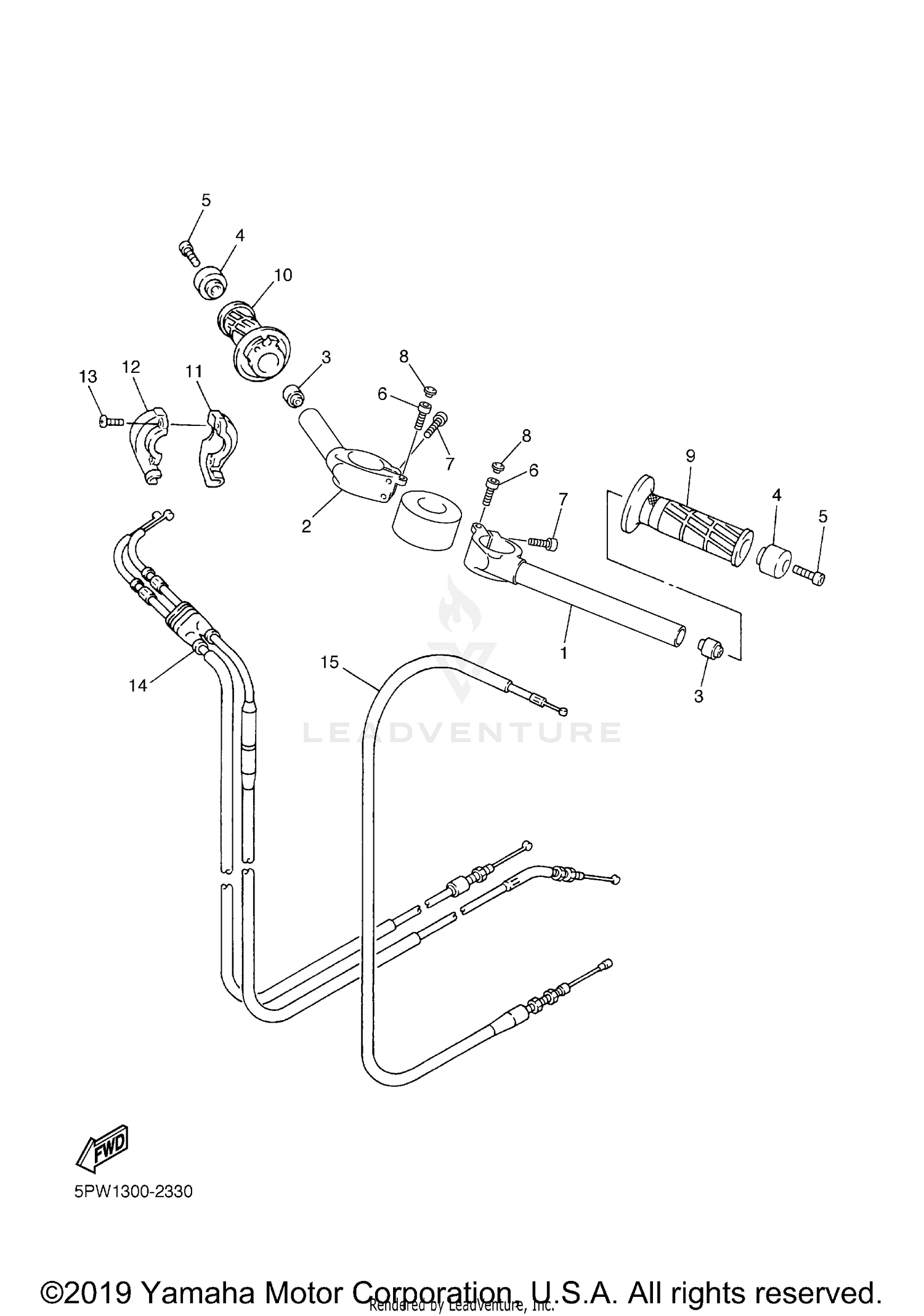 STEERING HANDLE CABLE