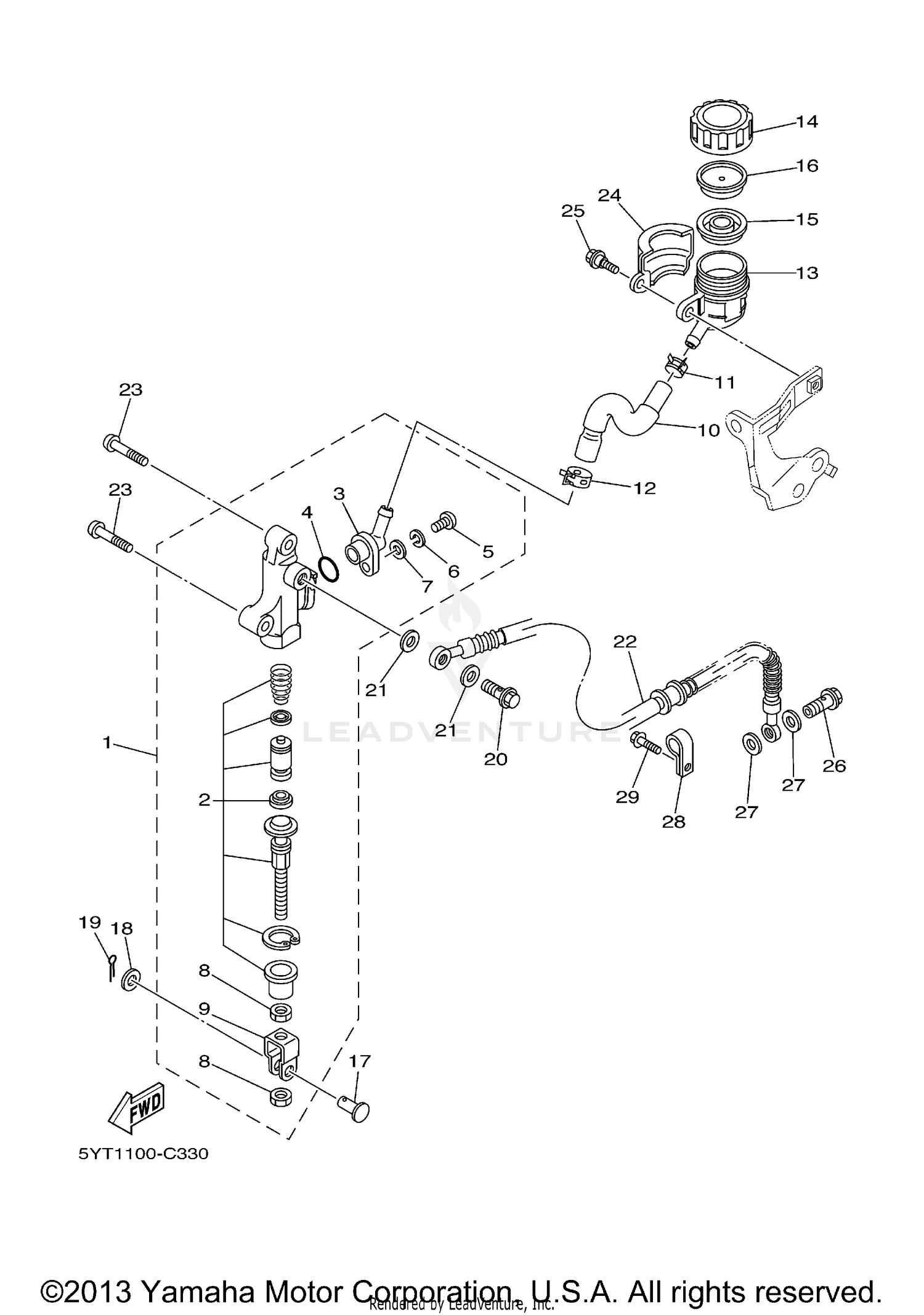 REAR MASTER CYLINDER