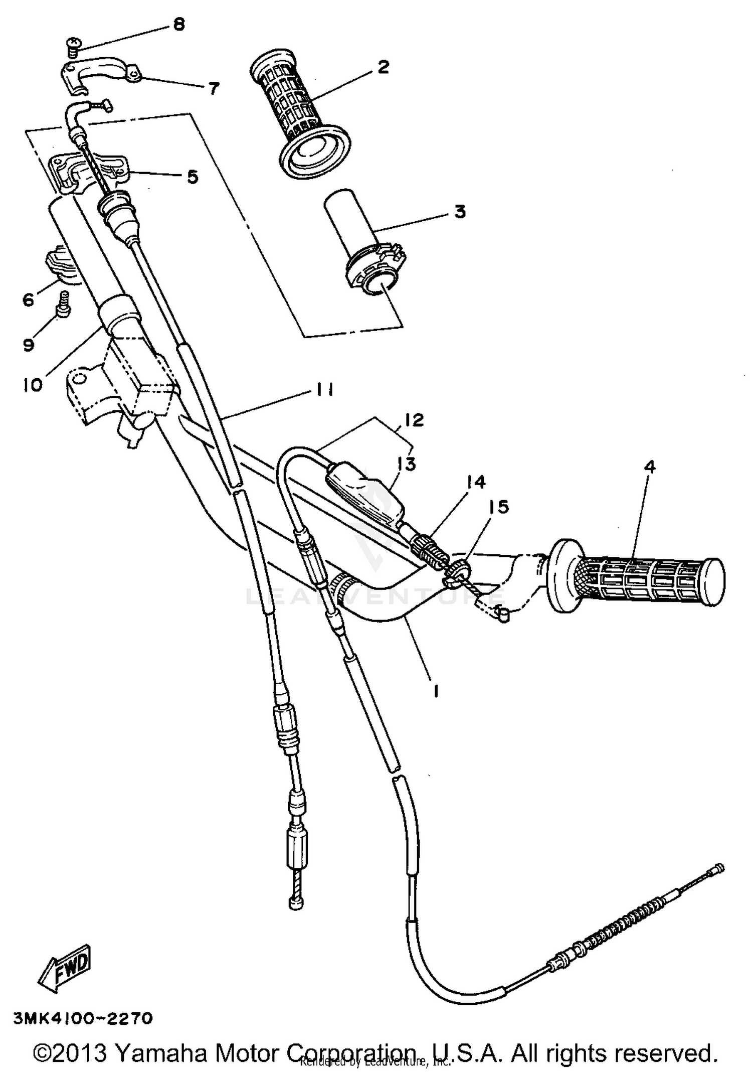 STEERING HANDLE - CABLE