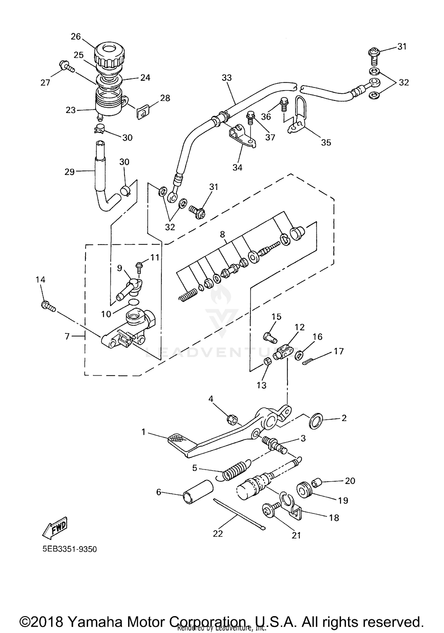REAR MASTER CYLINDER