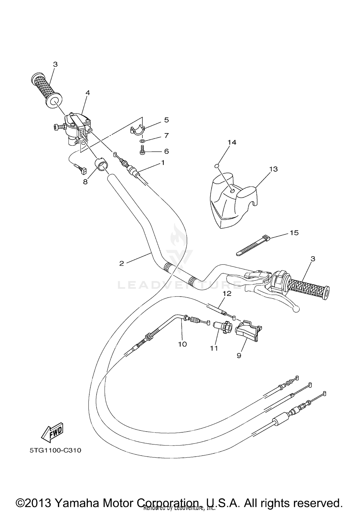 STEERING HANDLE CABLE