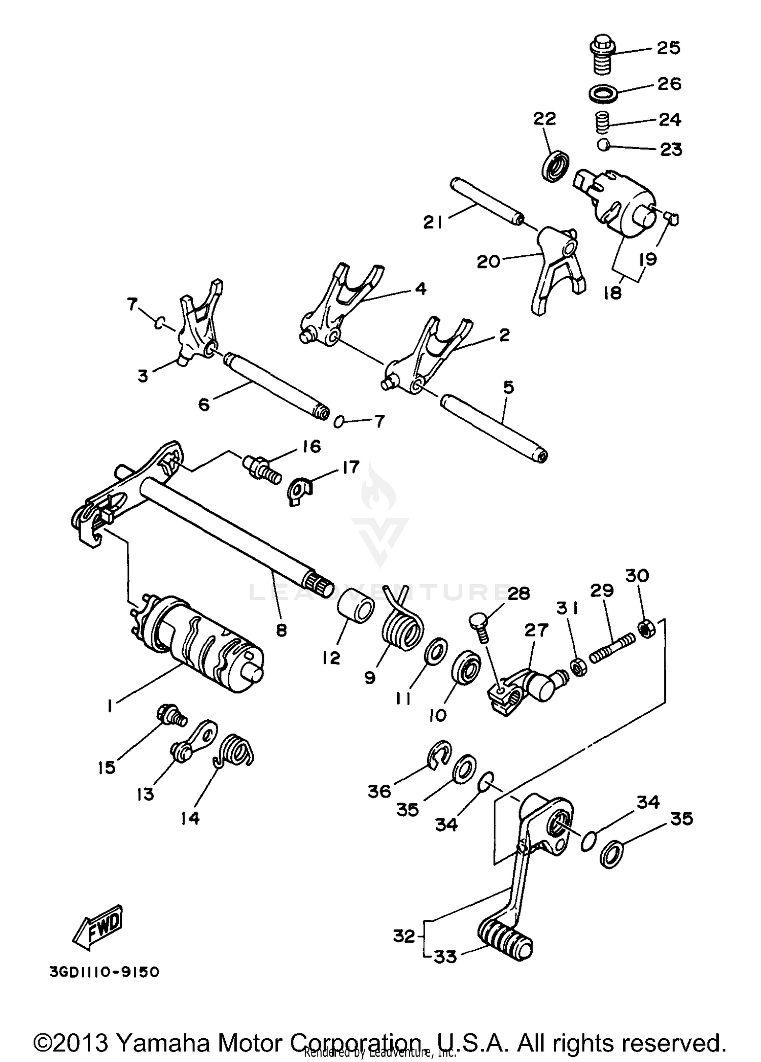 SHIFT CAM SHIFT FORK