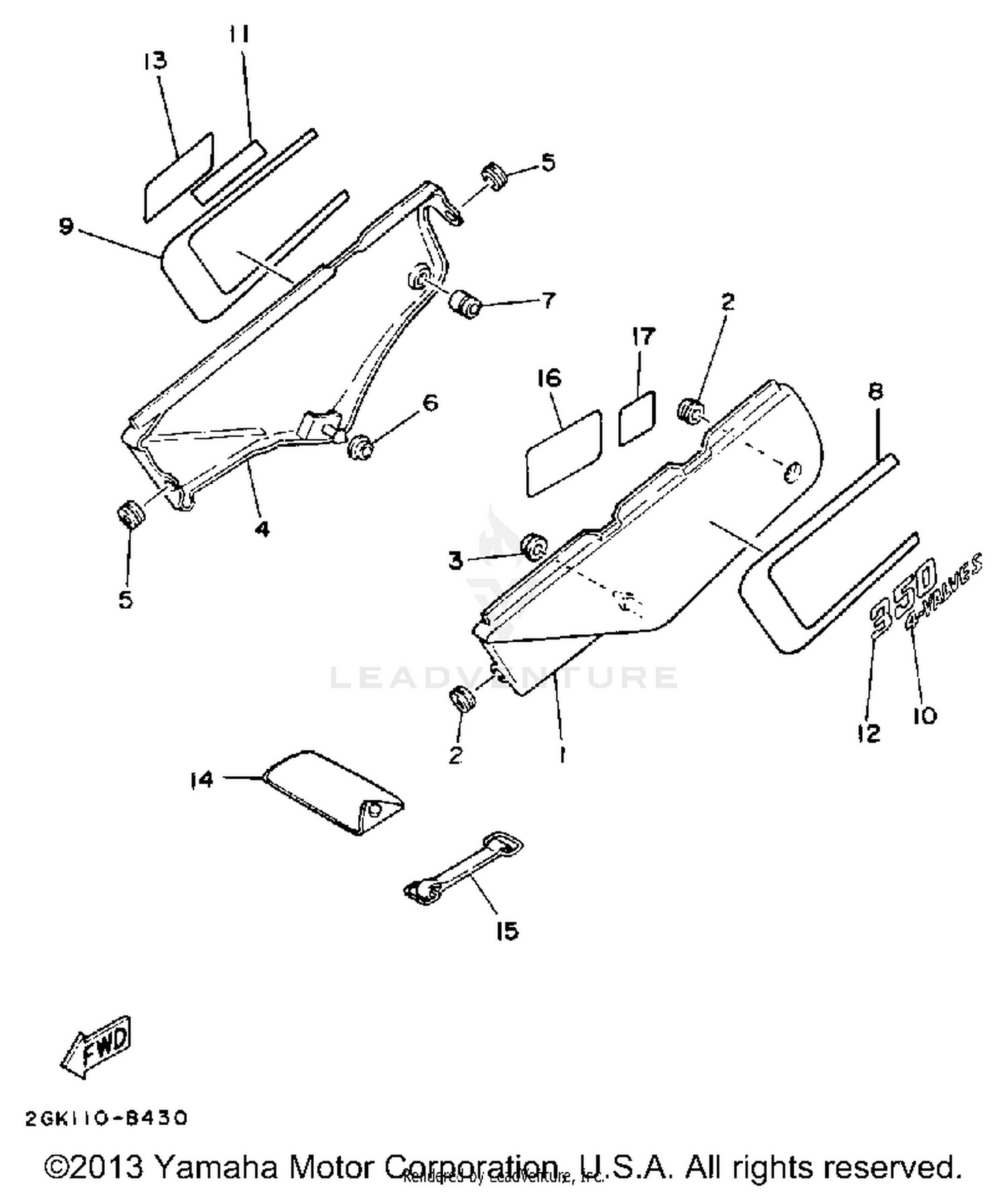 SIDE COVER (CALIFORNIA MODEL ONLY)