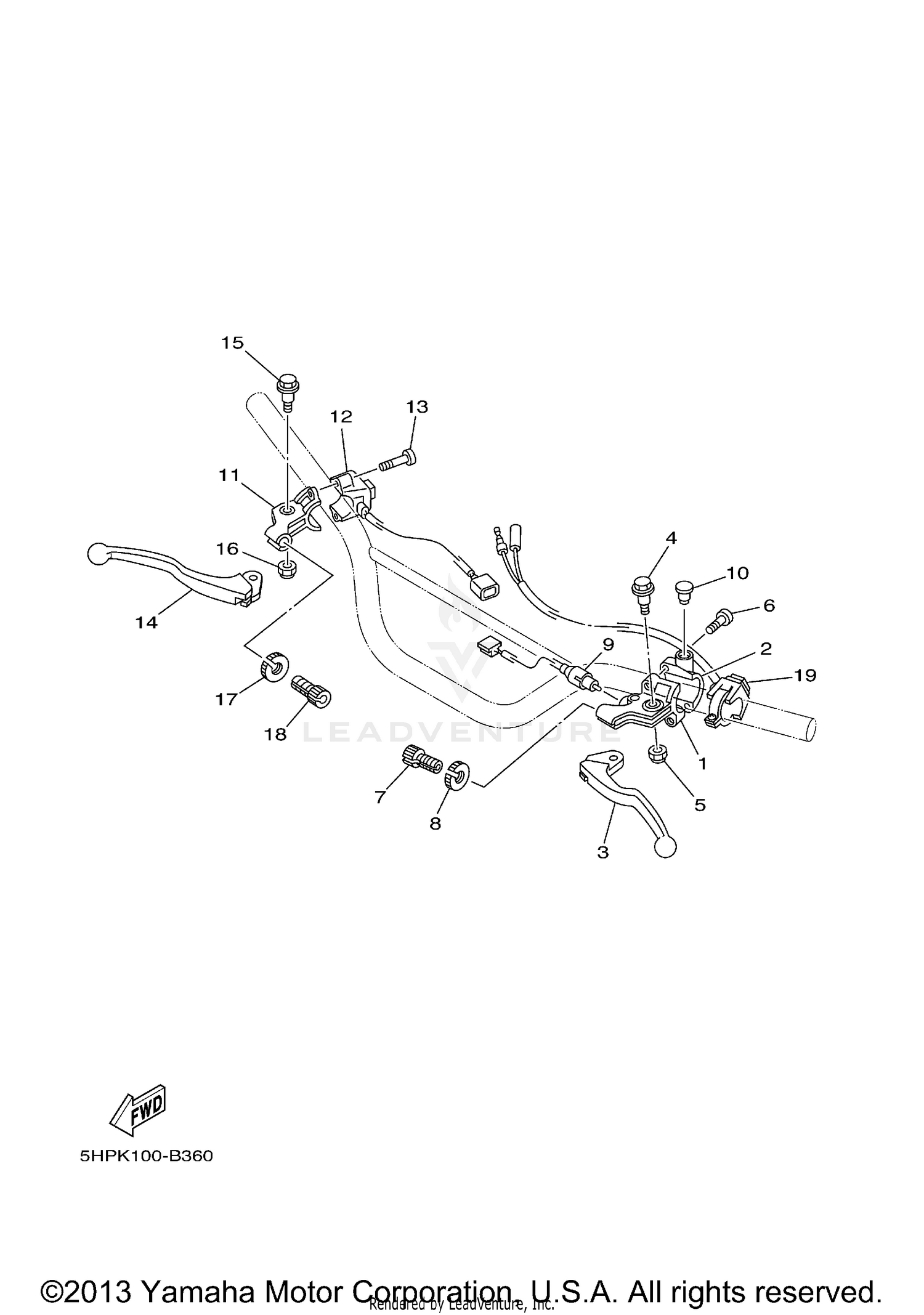 HANDLE SWITCH LEVER ES