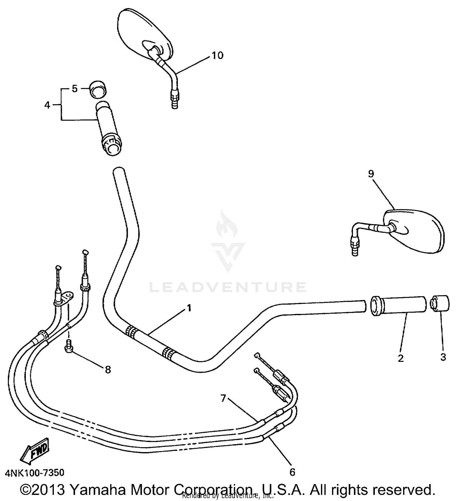 STEERING HANDLE CABLE