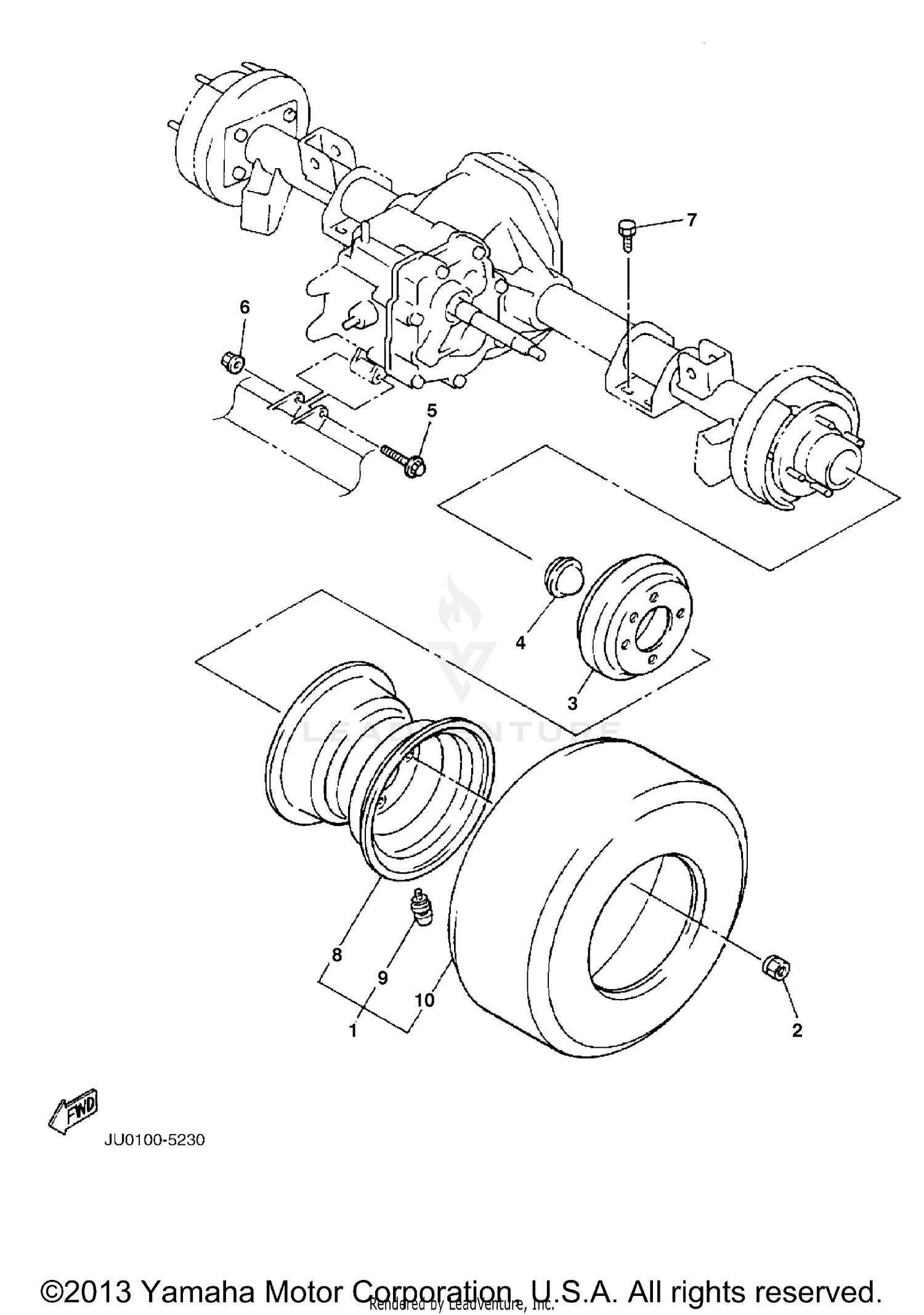 REAR AXLE MOUNT WHEEL