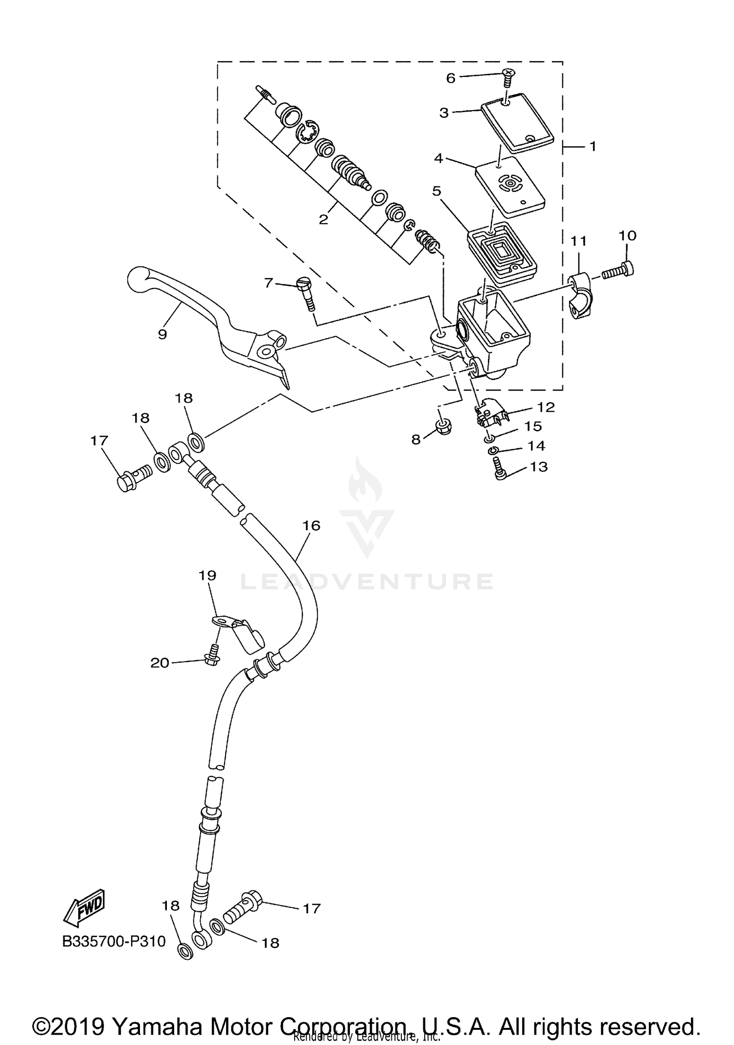 FRONT MASTER CYLINDER
