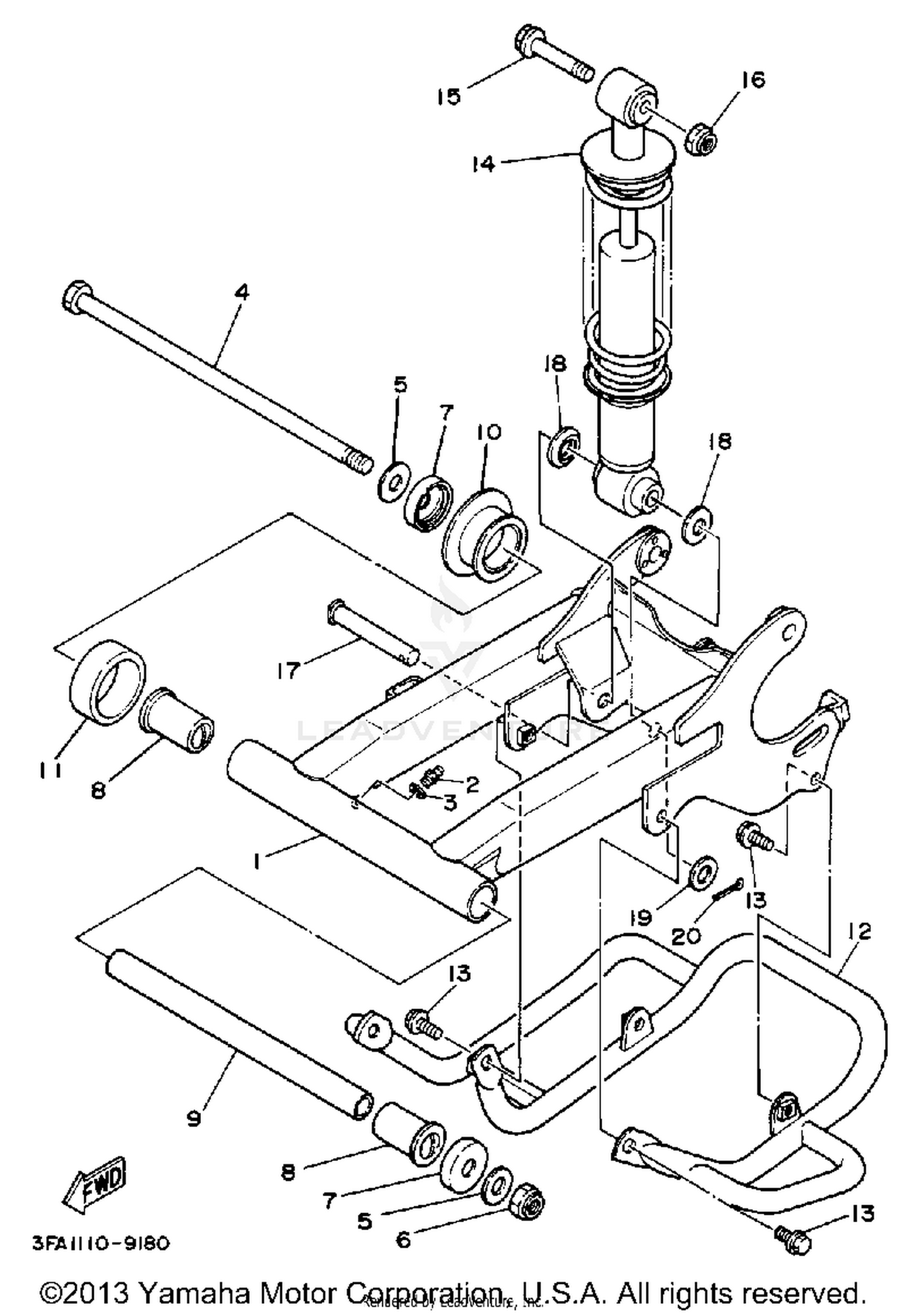 SWING ARM-REAR SHOCKS