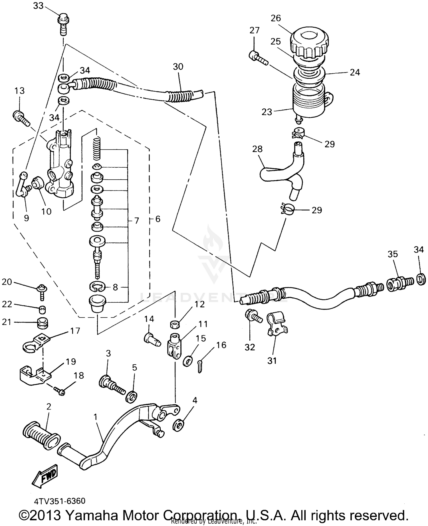 REAR MASTER CYLINDER
