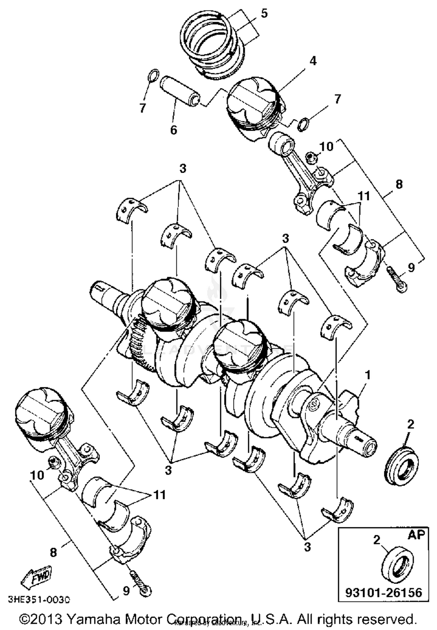 CRANKSHAFT PISTON