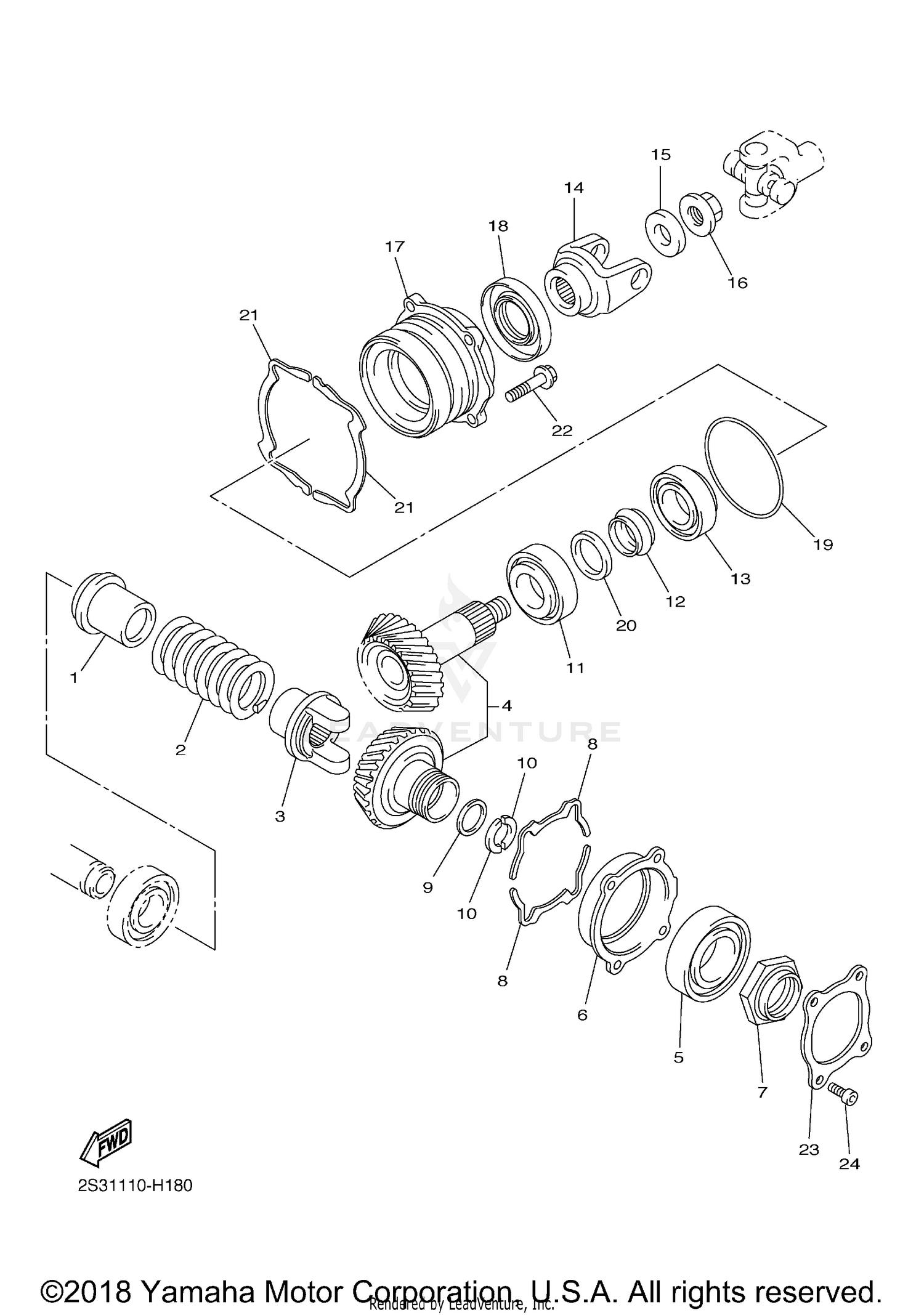 MIDDLE DRIVE GEAR