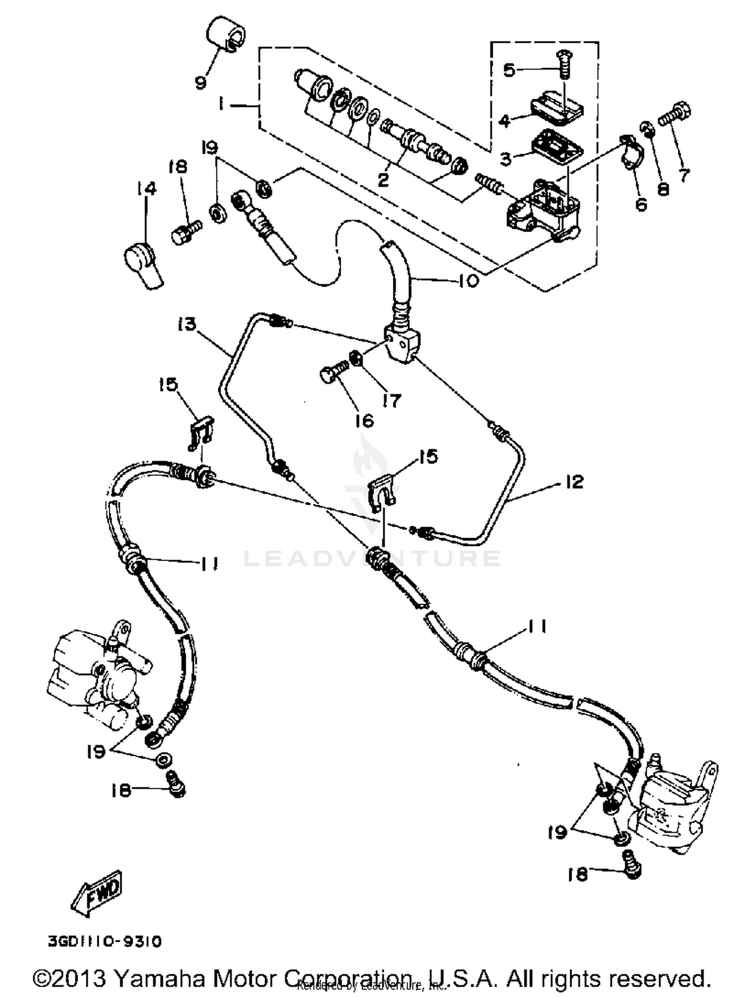 FRONT MASTER CYLINDER
