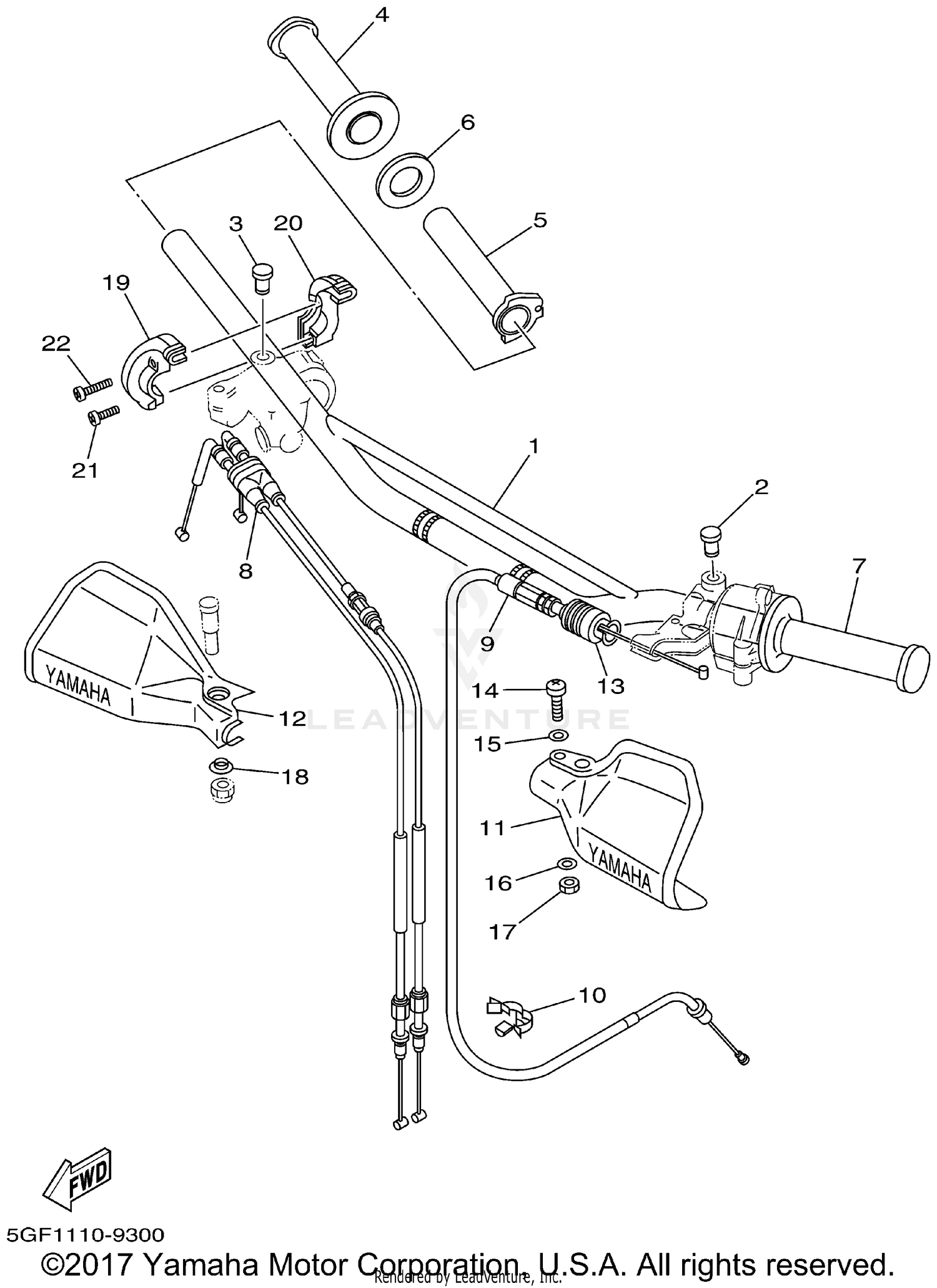 STEERING HANDLE CABLE